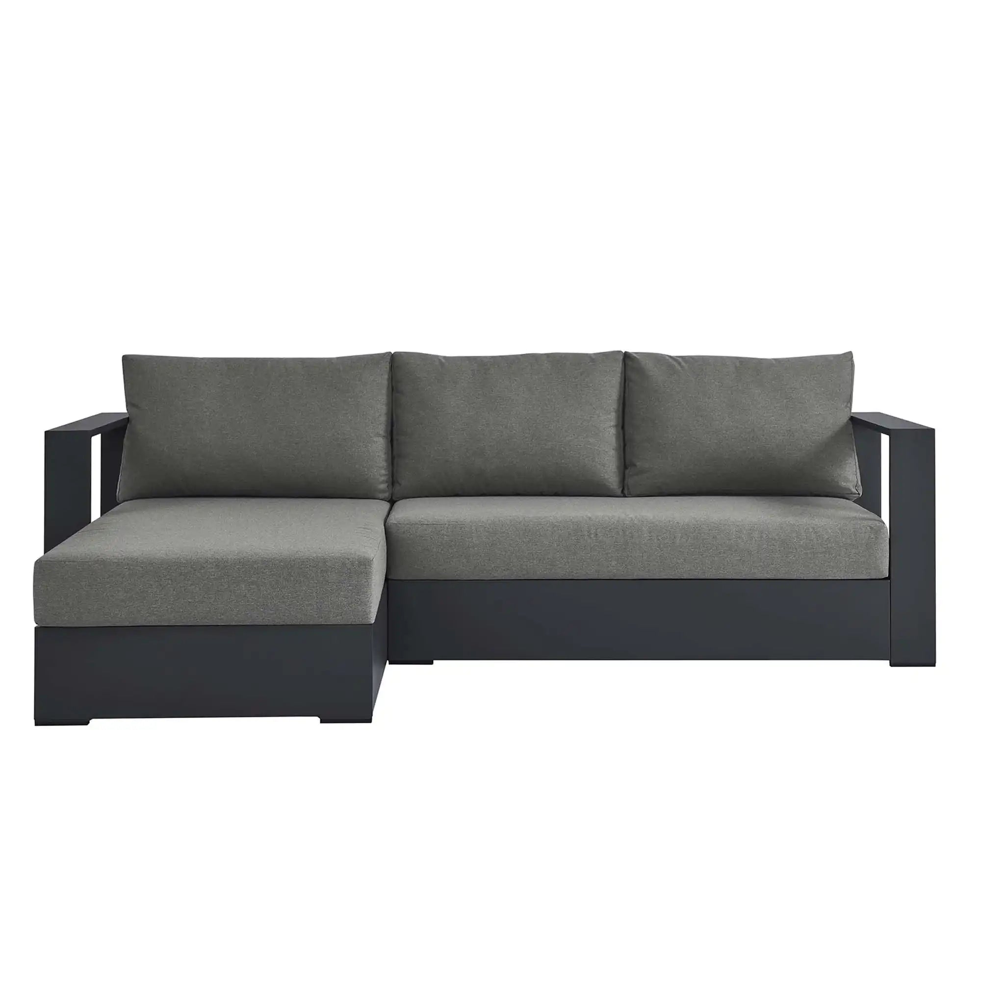 Tahoe 2-Piece Outdoor Patio Powder-Coated Aluminum Left-Facing Chaise Sectional Sofa Set by Modway - Best Buy Furniture