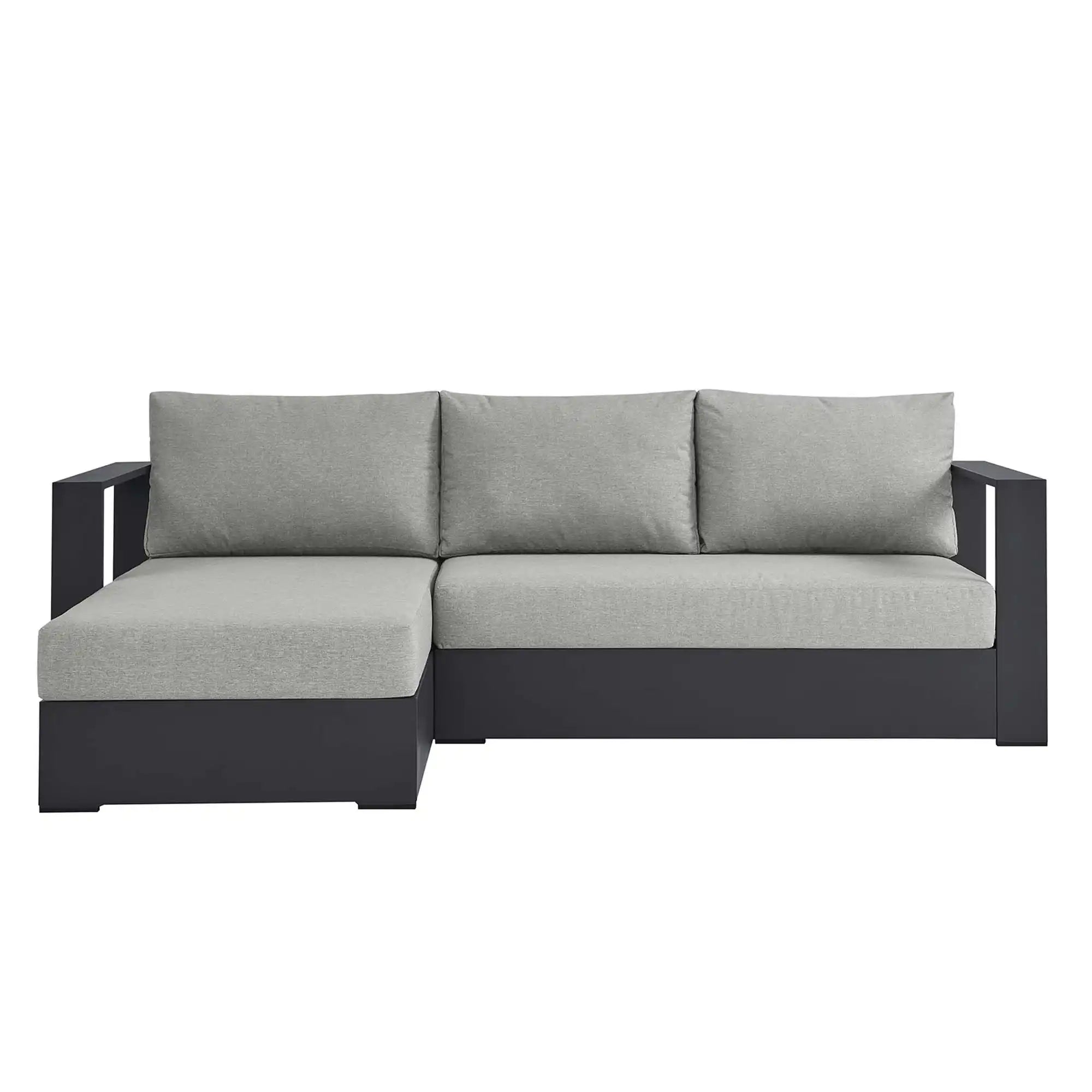 Tahoe 2-Piece Outdoor Patio Powder-Coated Aluminum Left-Facing Chaise Sectional Sofa Set by Modway - Best Buy Furniture