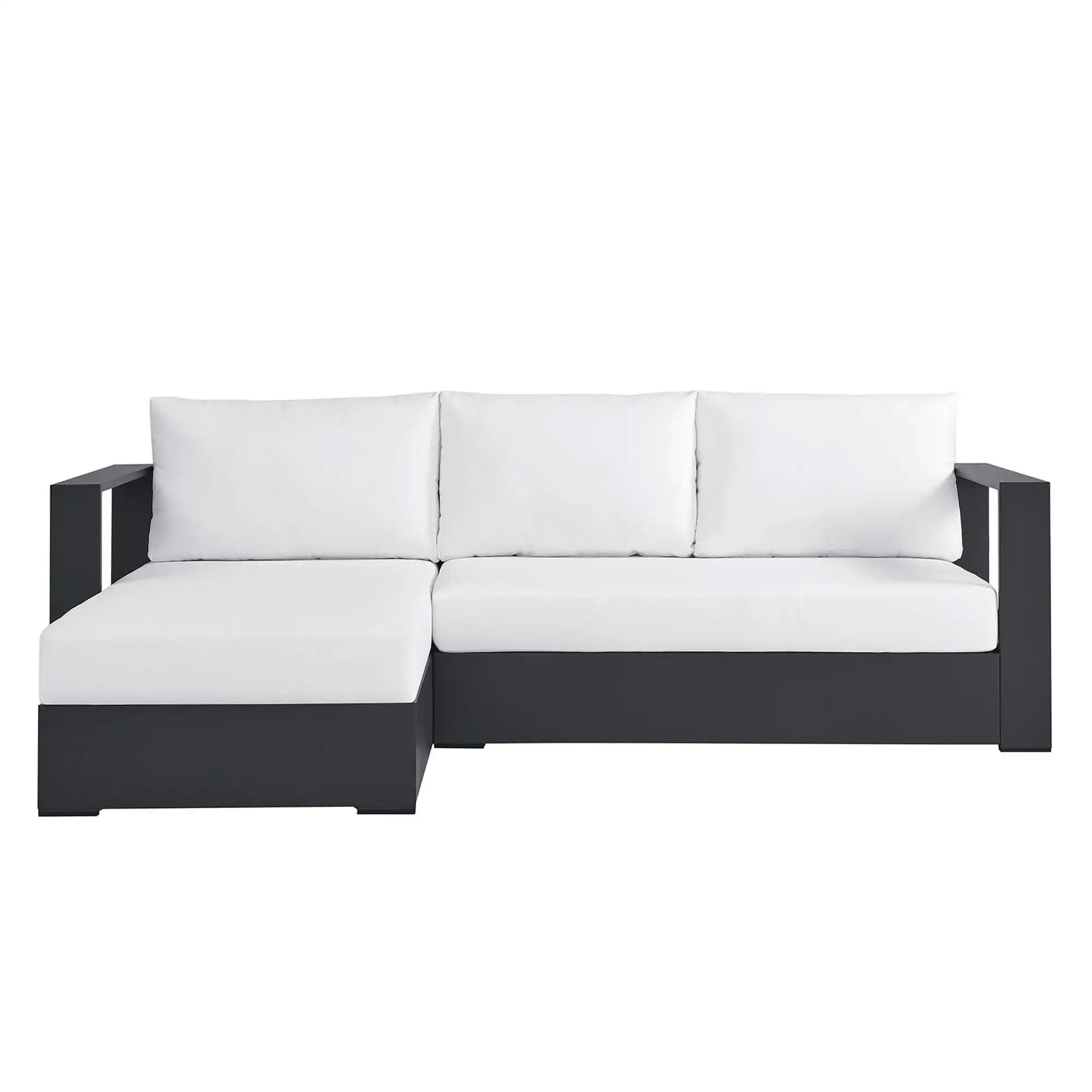 Tahoe 2-Piece Outdoor Patio Powder-Coated Aluminum Left-Facing Chaise Sectional Sofa Set by Modway - Best Buy Furniture