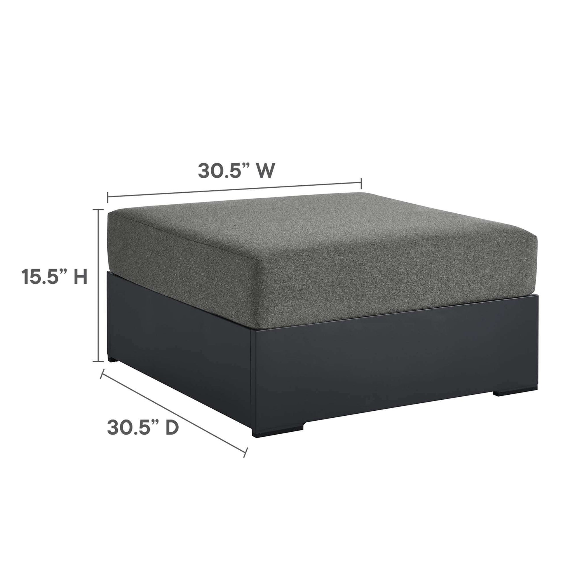 Tahoe 5-Piece Outdoor Patio Powder-Coated Aluminum Sectional Sofa Set by Modway - Best Buy Furniture