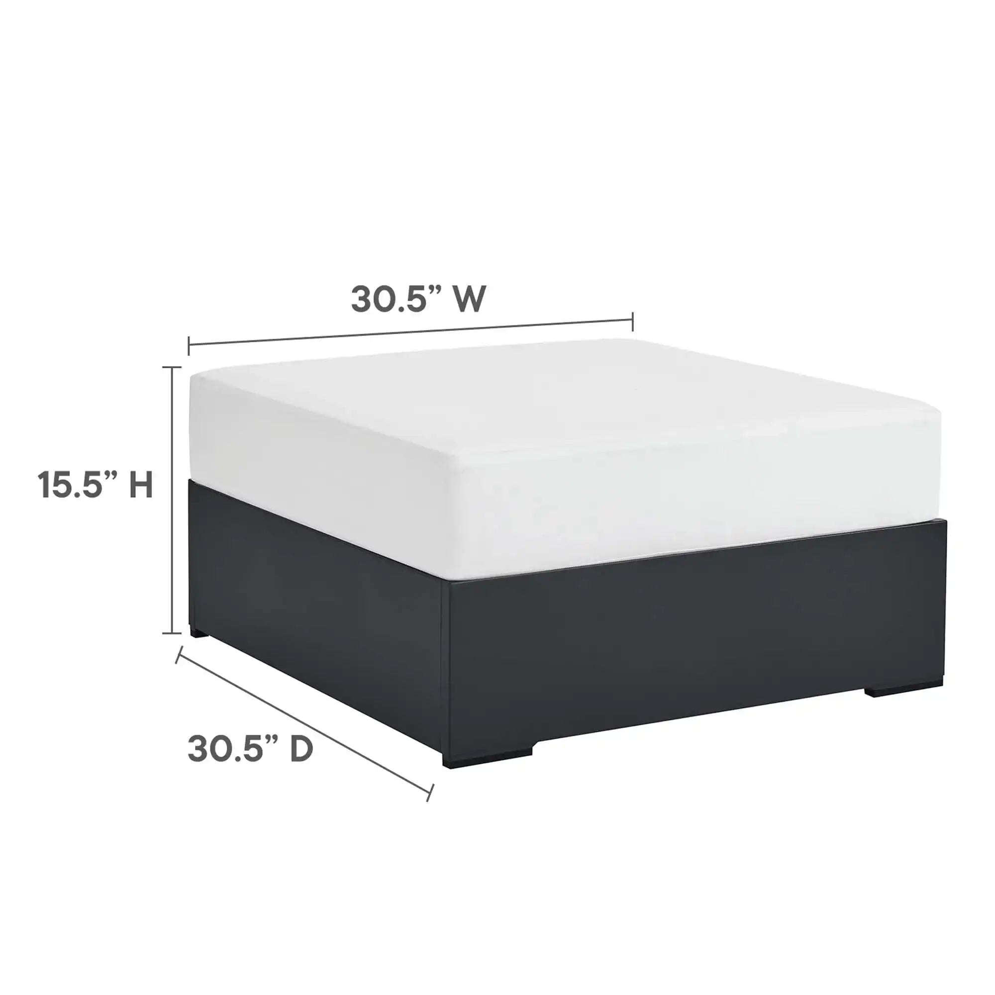 Tahoe 5-Piece Outdoor Patio Powder-Coated Aluminum Sectional Sofa Set by Modway - Best Buy Furniture