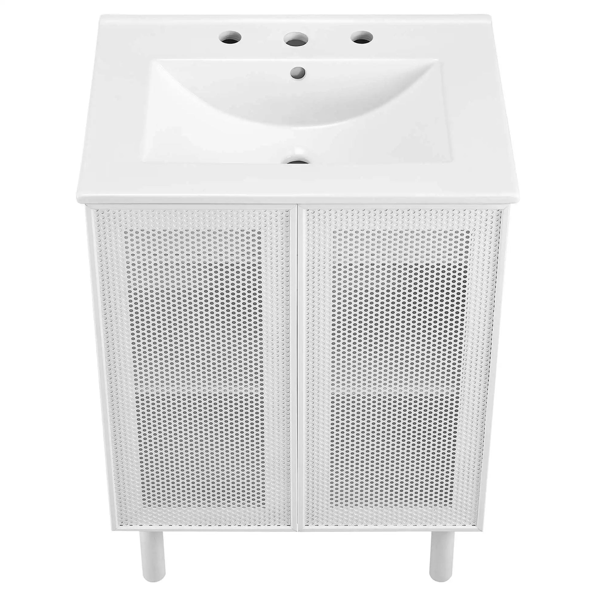 Calla 24" Perforated Metal Bathroom Vanity by Modway - Best Buy Furniture