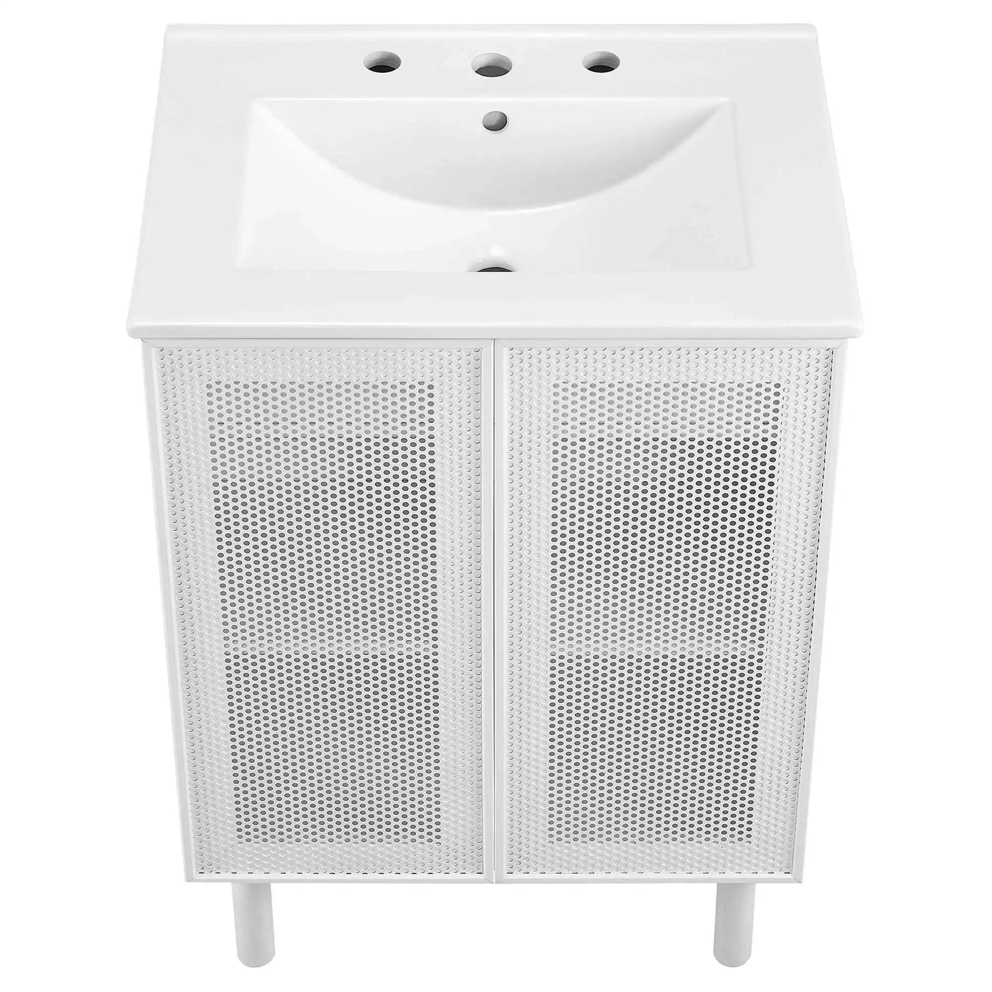 Calla 24" Perforated Metal Bathroom Vanity by Modway - Best Buy Furniture