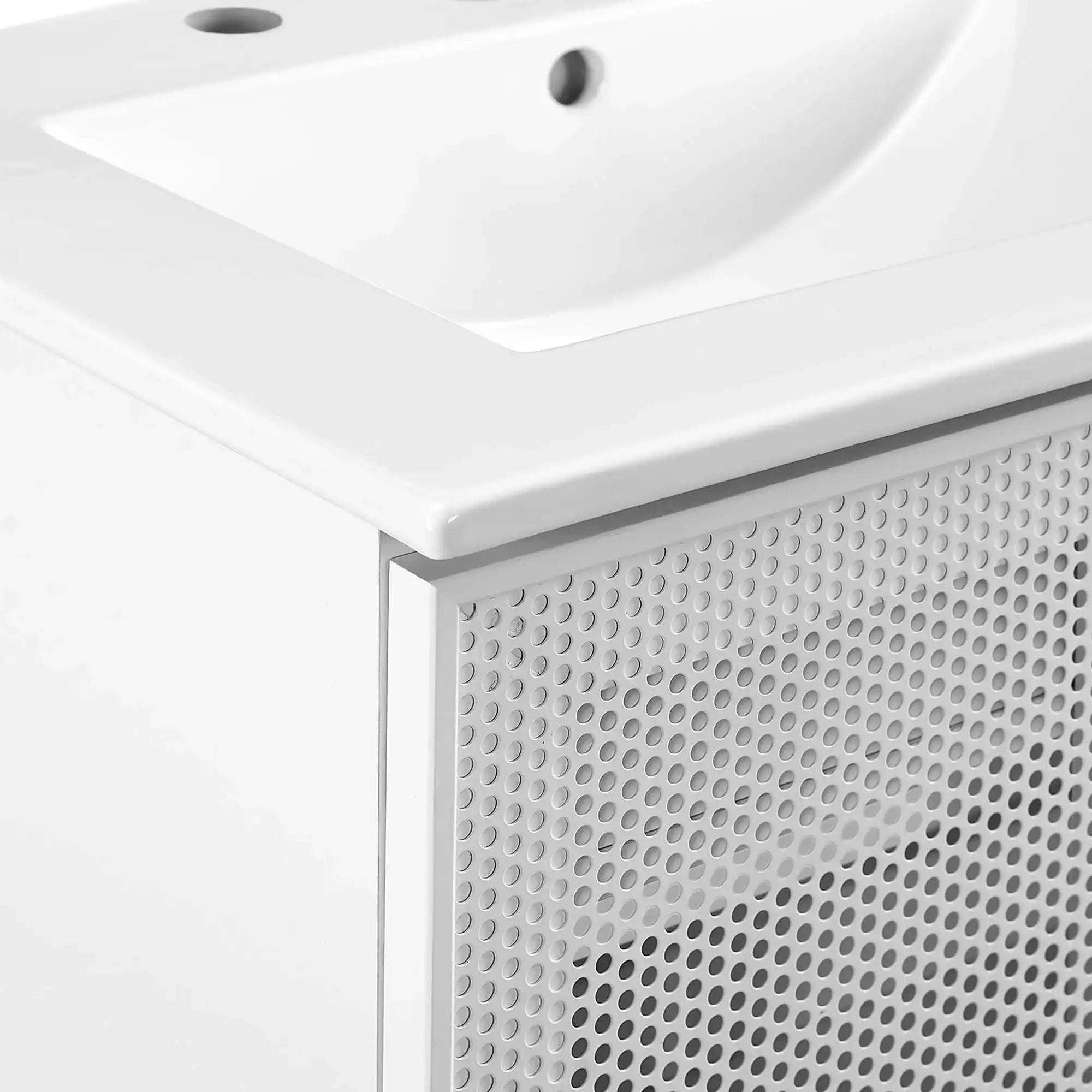 Calla 24" Perforated Metal Bathroom Vanity by Modway - Best Buy Furniture
