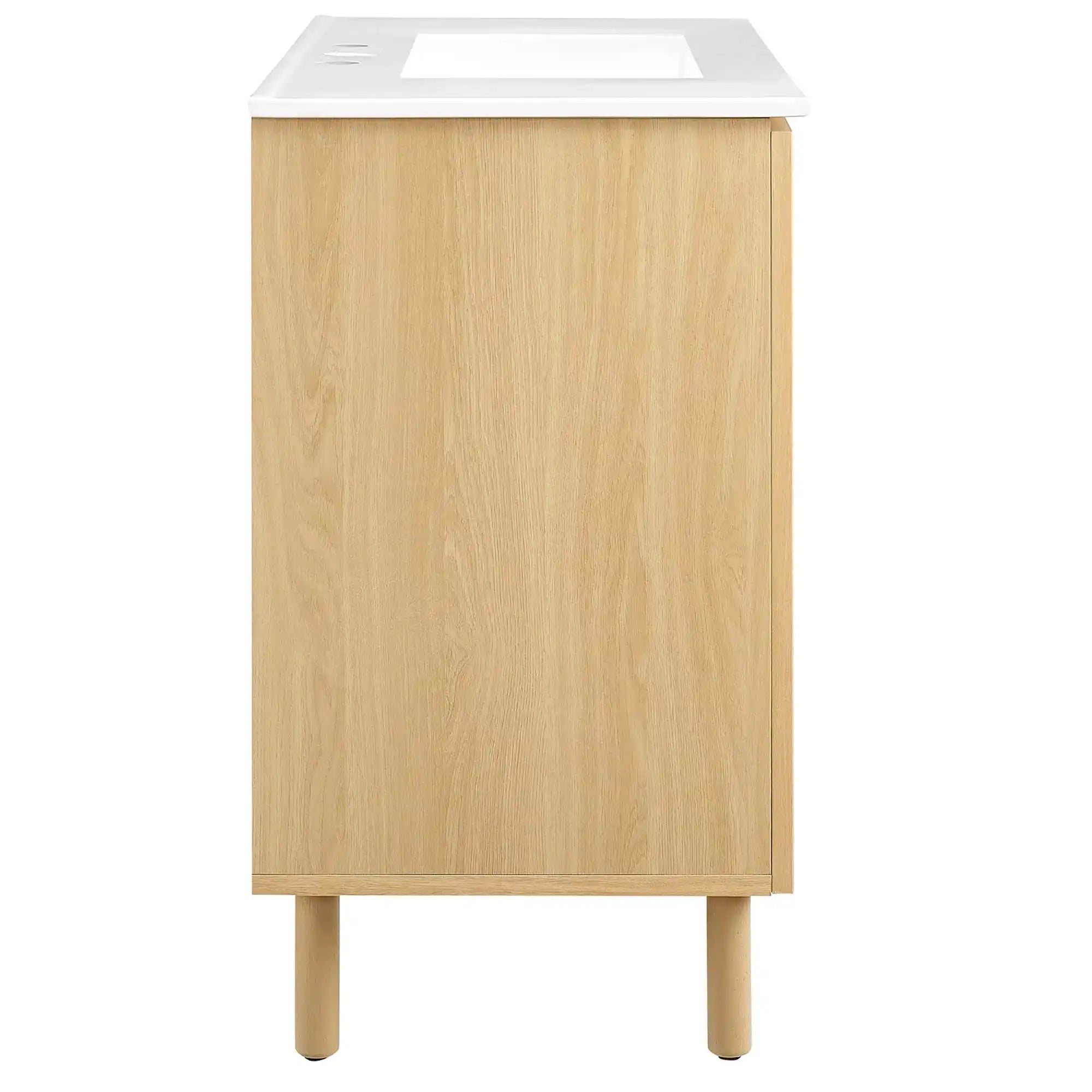 Calla 36" Perforated Metal Bathroom Vanity by Modway - Best Buy Furniture