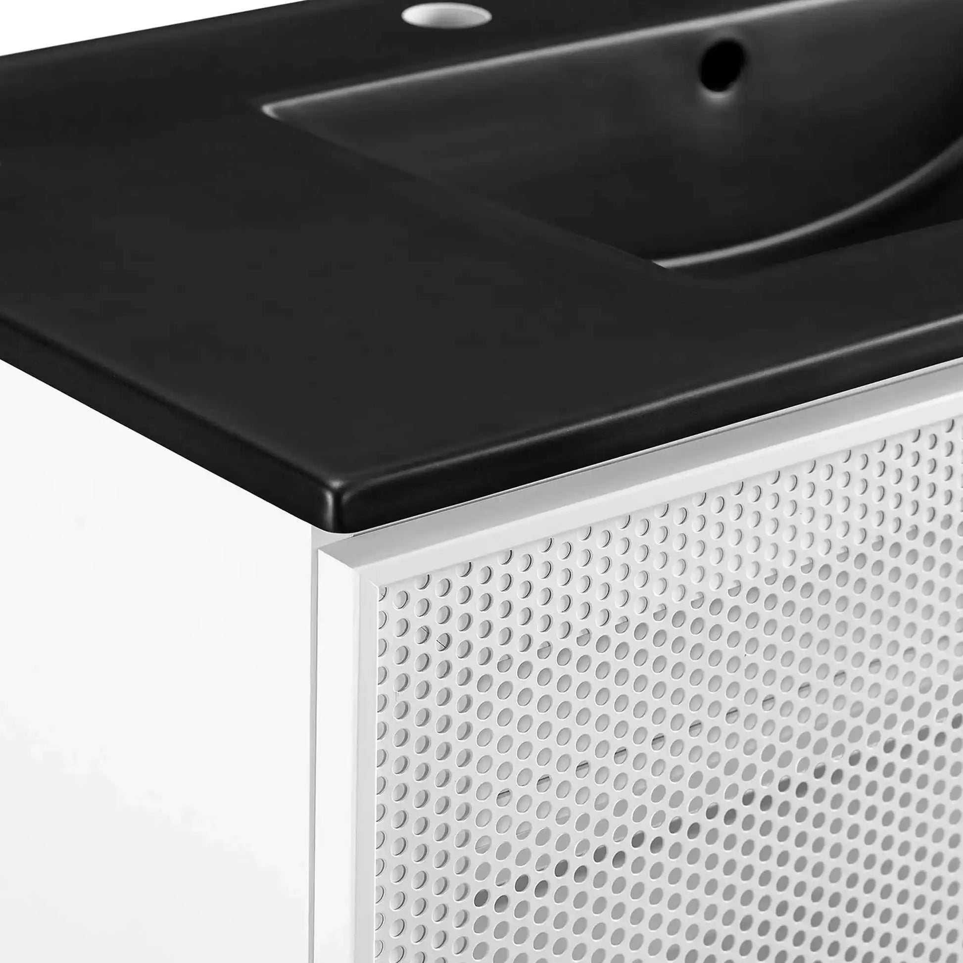 Calla 36" Perforated Metal Bathroom Vanity by Modway - Best Buy Furniture