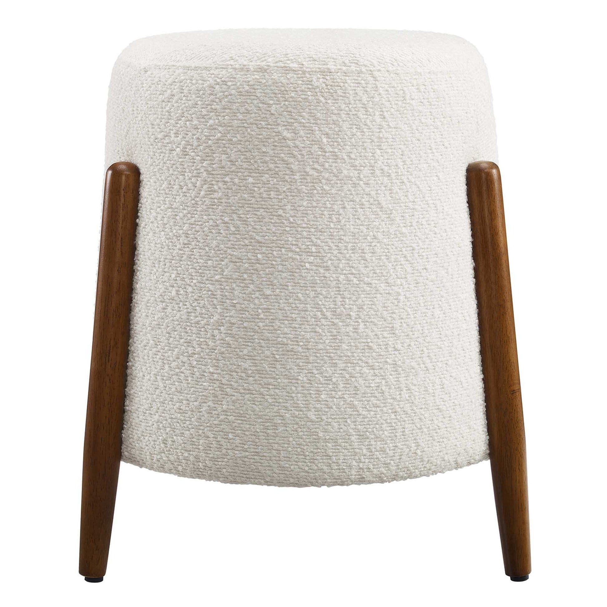 Riven Upholstered Boucle Fabric Ottoman by Modway - Best Buy Furniture