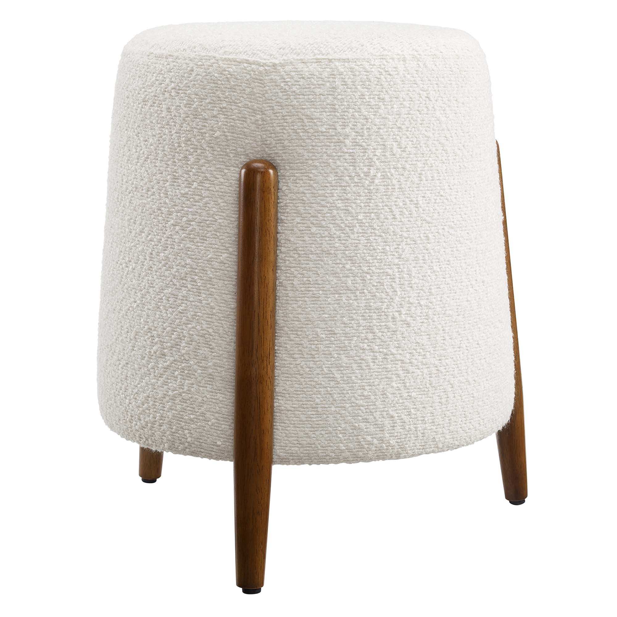 Riven Upholstered Boucle Fabric Ottoman by Modway - Best Buy Furniture