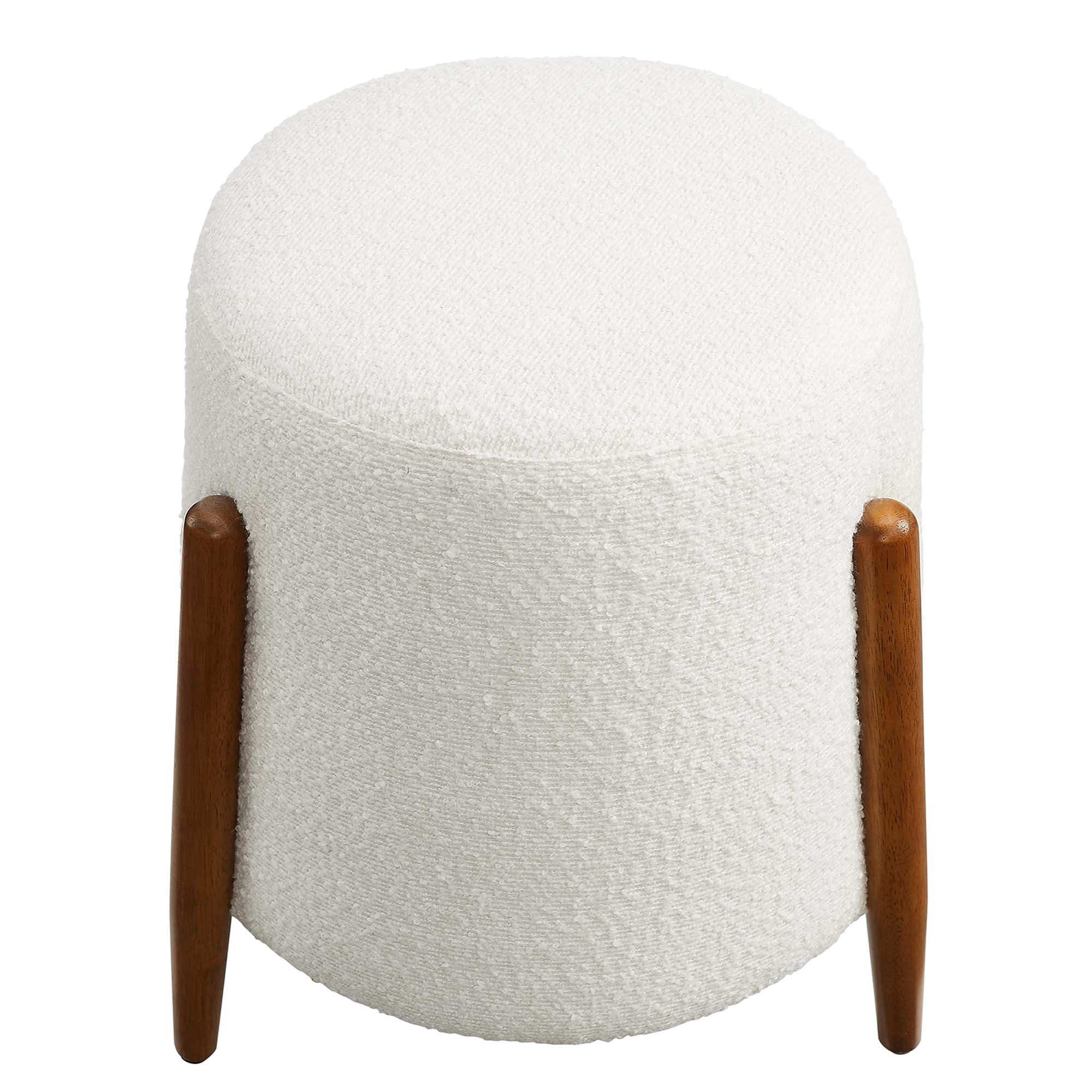 Riven Upholstered Boucle Fabric Ottoman by Modway - Best Buy Furniture
