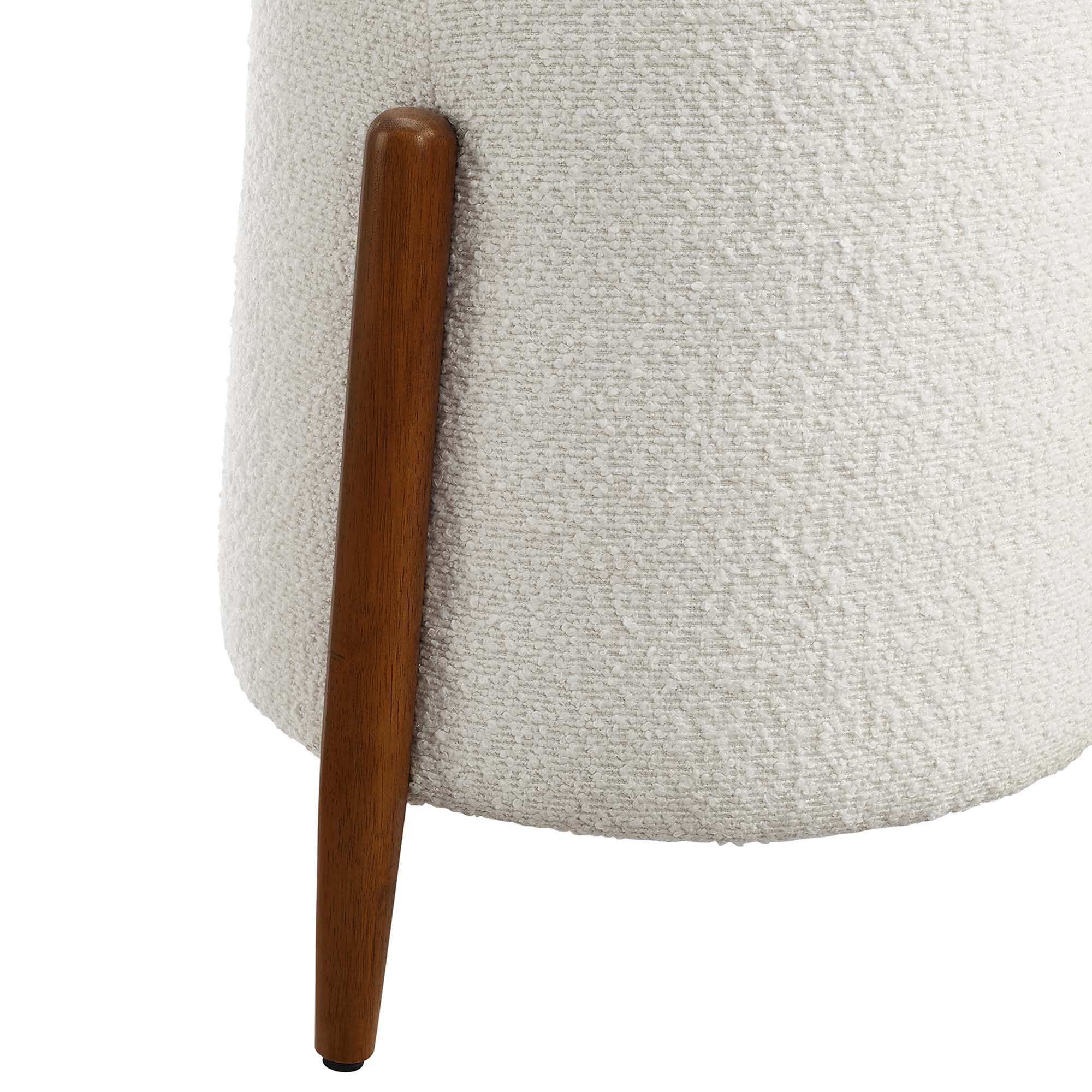 Riven Upholstered Boucle Fabric Ottoman by Modway - Best Buy Furniture