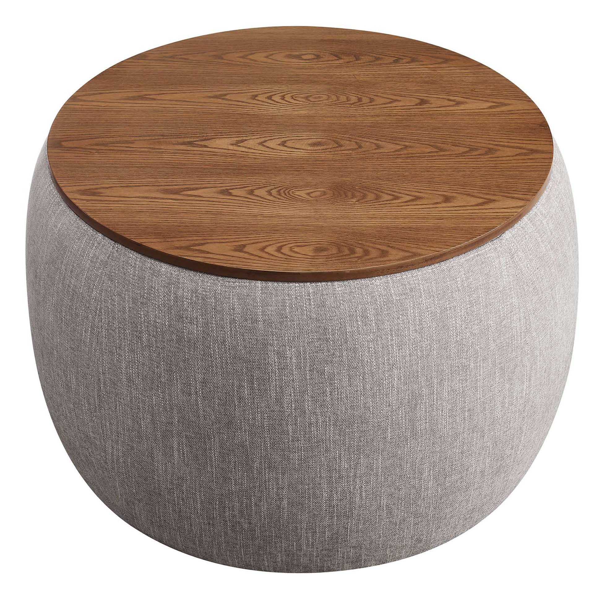 Perla Woven Heathered Fabric Upholstered Storage Ottoman by Modway - Best Buy Furniture