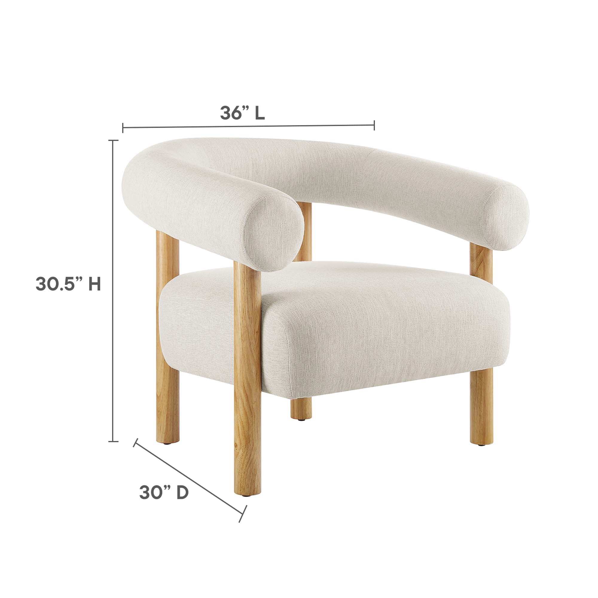 Sable Upholstered Fabric Armchair by Modway - Best Buy Furniture