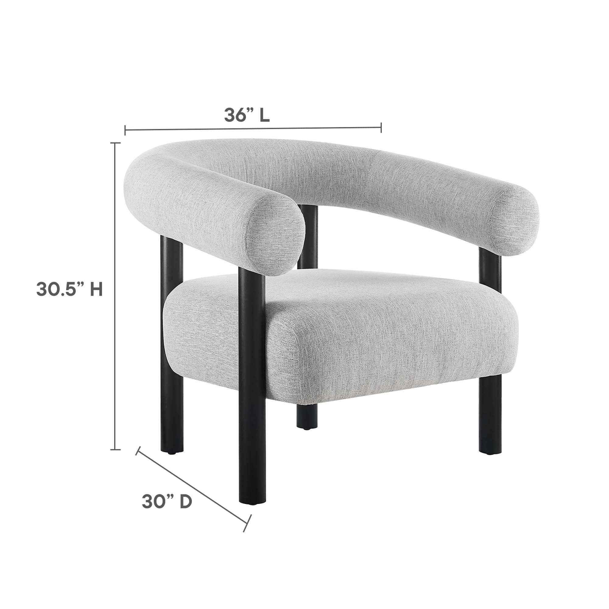 Sable Upholstered Fabric Armchair by Modway - Best Buy Furniture