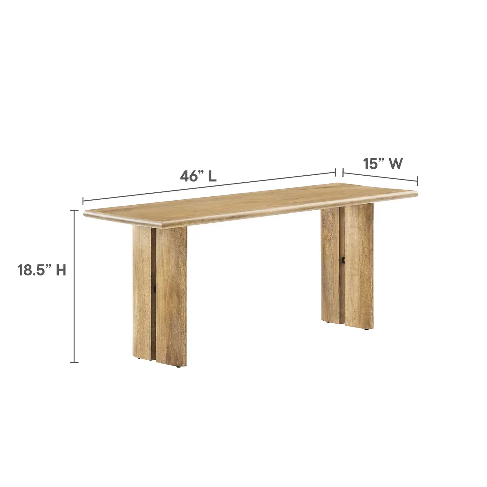 Amistad 60" Wood Dining Table and Bench Set by Modway - Best Buy Furniture