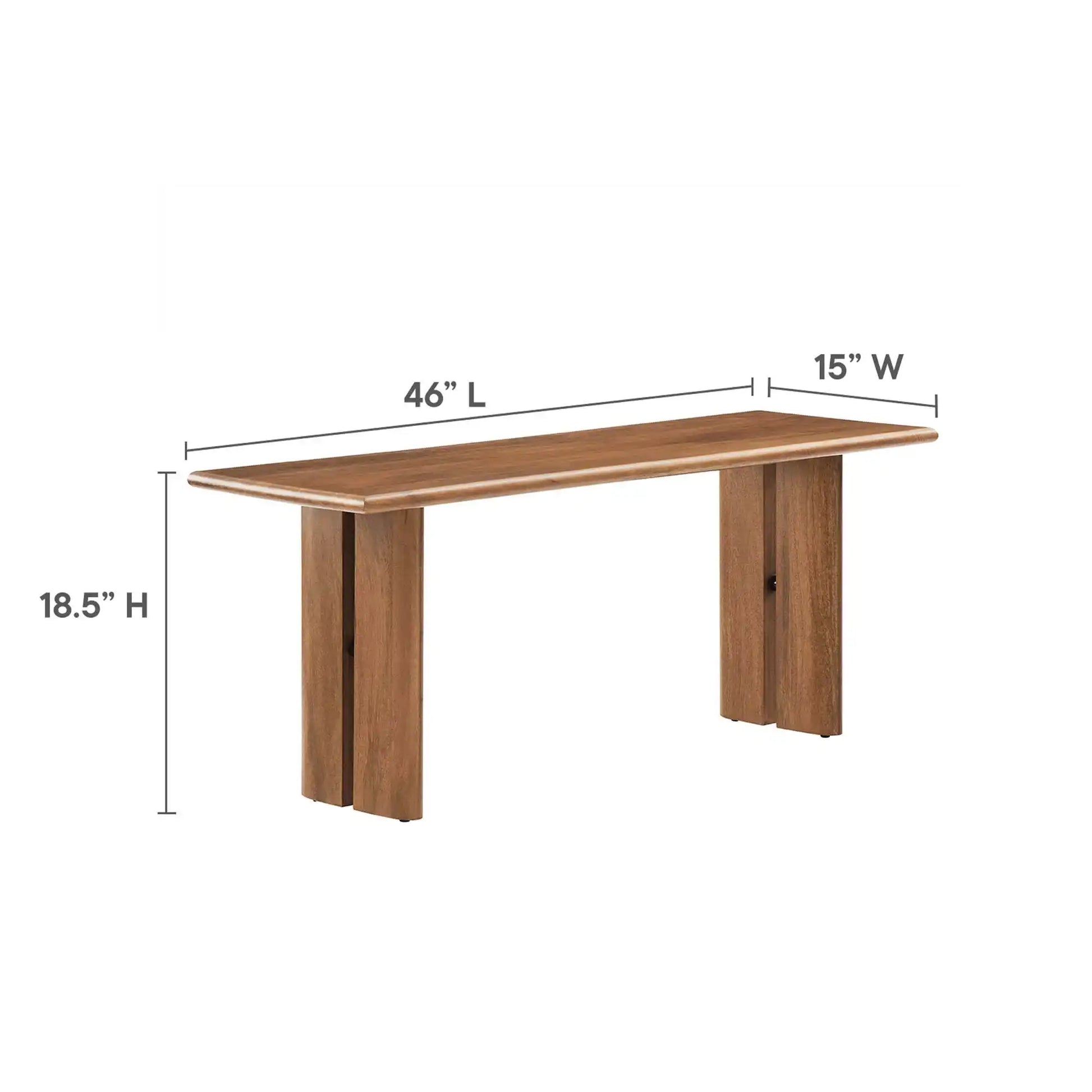 Amistad 60" Wood Dining Table and Bench Set by Modway - Best Buy Furniture