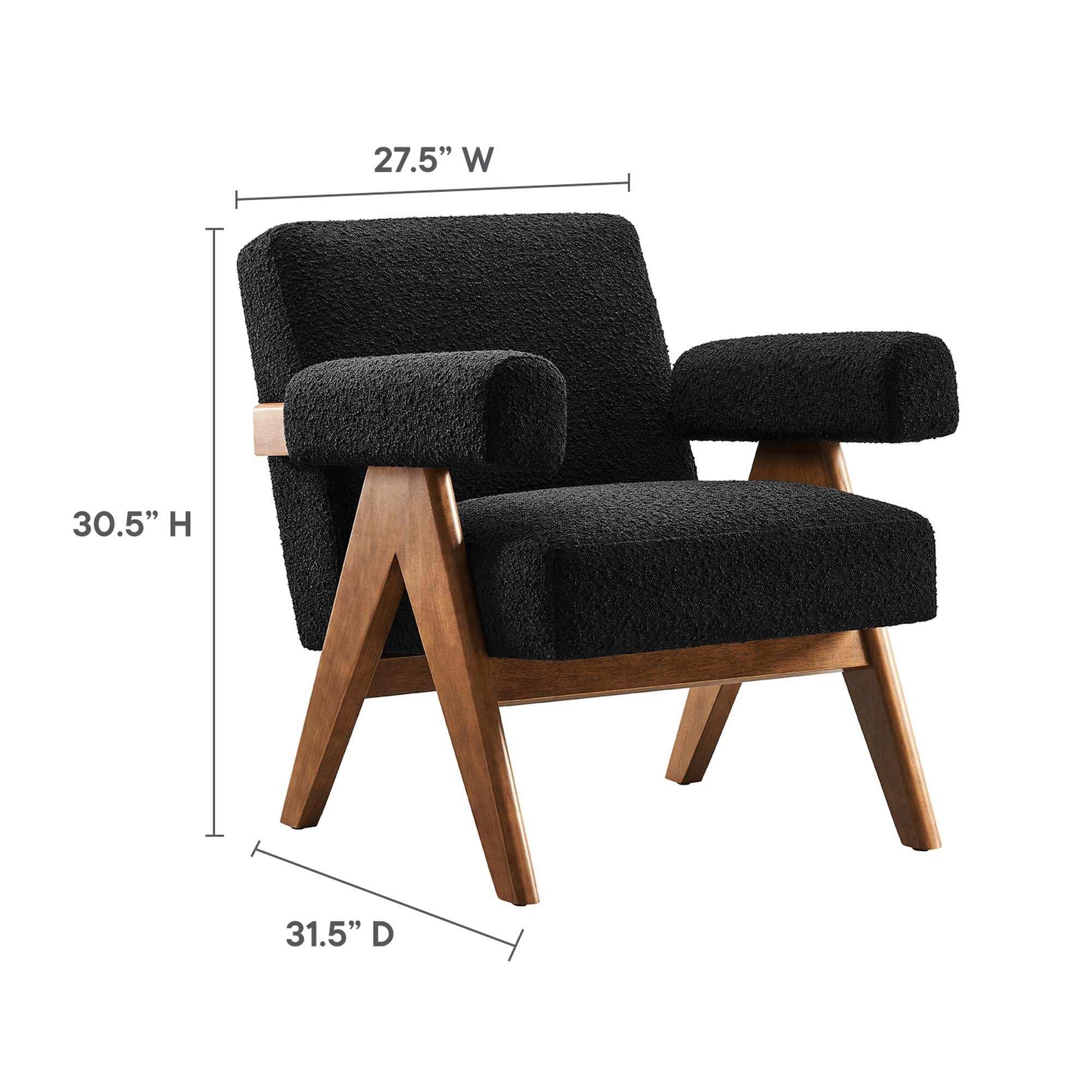 Lyra Boucle Fabric Armchair Set of 2 by Modway - Best Buy Furniture