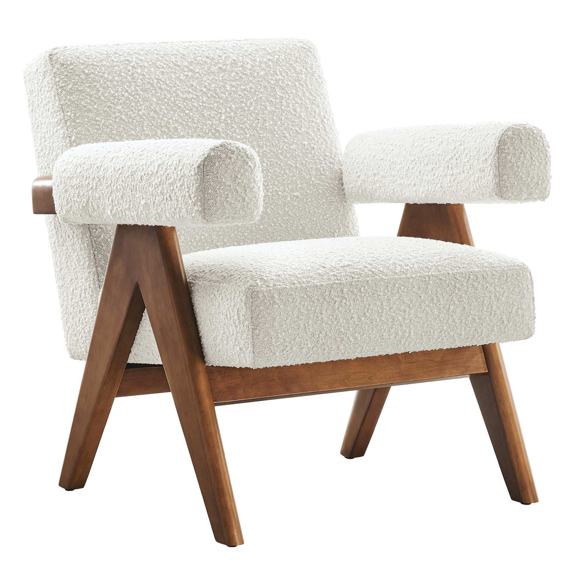 Lyra Boucle Fabric Armchair Set of 2 by Modway - Best Buy Furniture