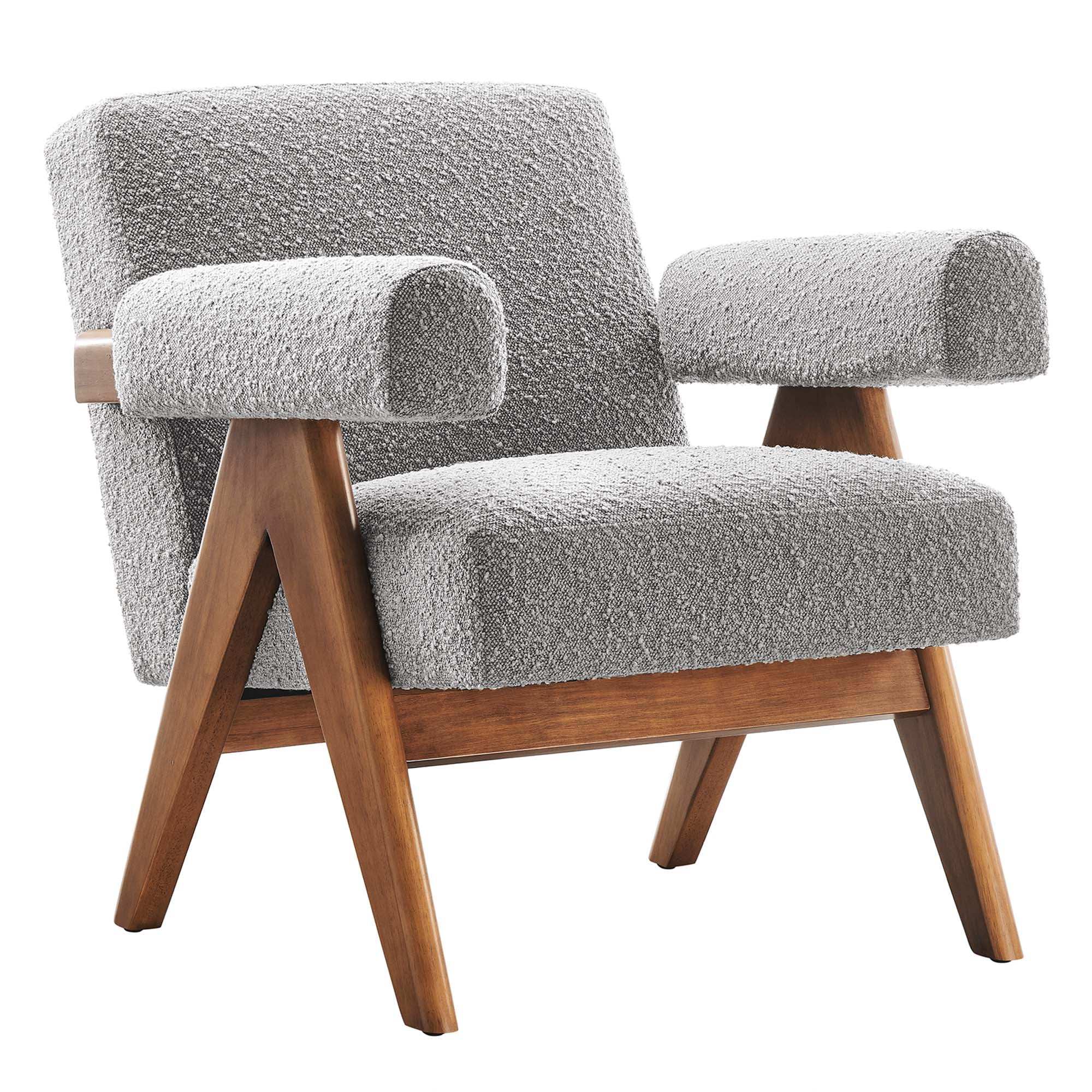 Lyra Boucle Fabric Armchair Set of 2 by Modway - Best Buy Furniture