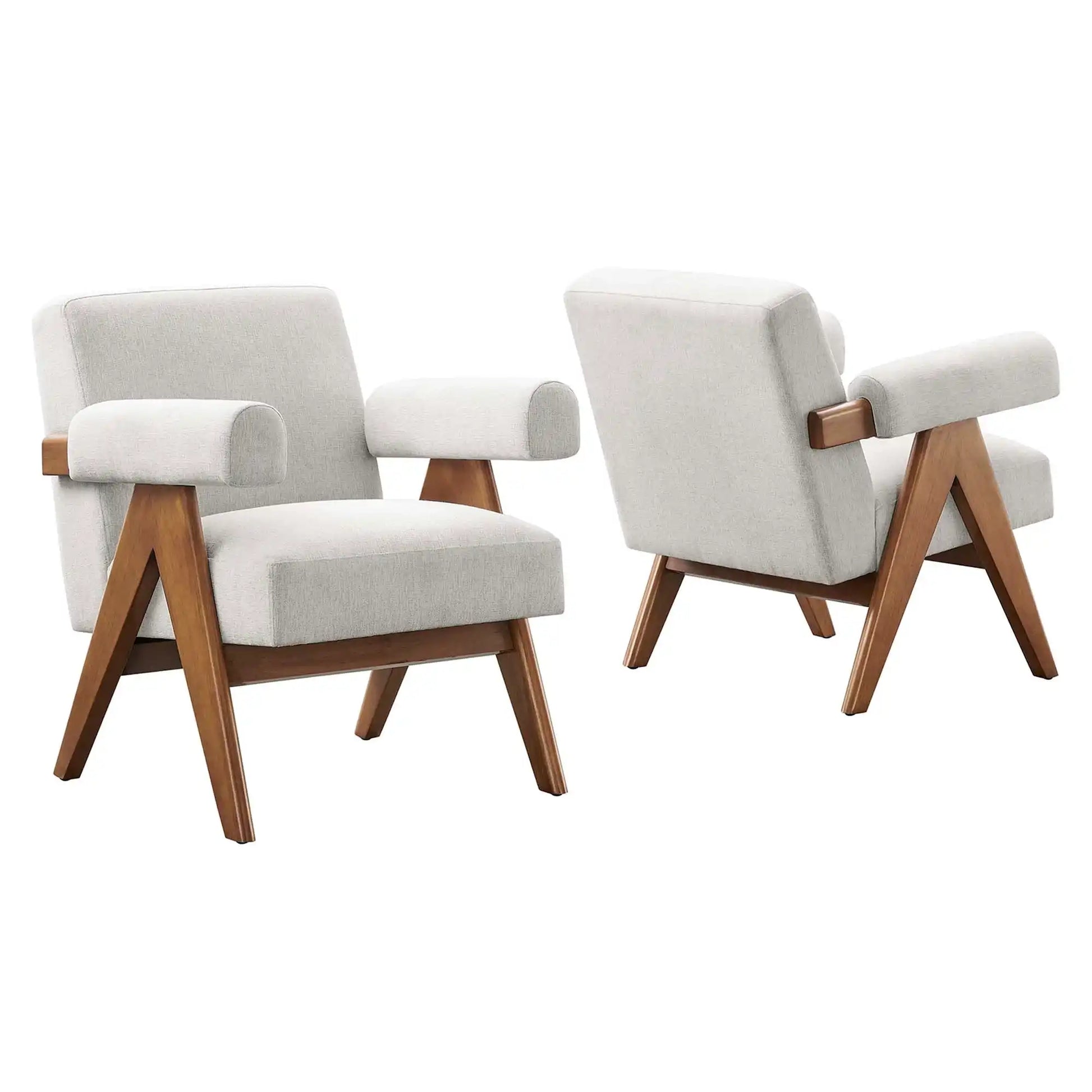 Lyra Fabric Armchair Set of 2 by Modway - Best Buy Furniture