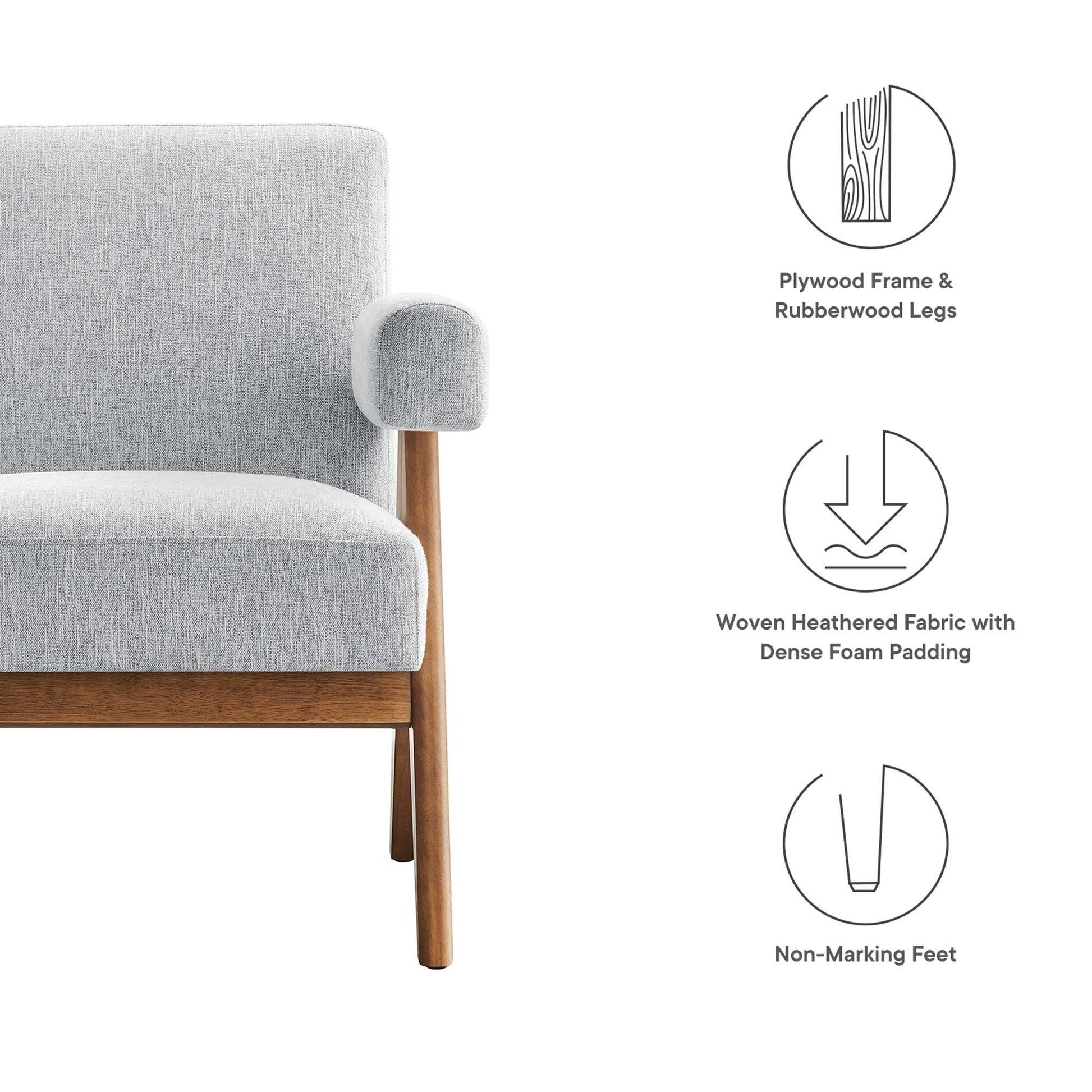 Lyra Fabric Armchair Set of 2 by Modway - Best Buy Furniture