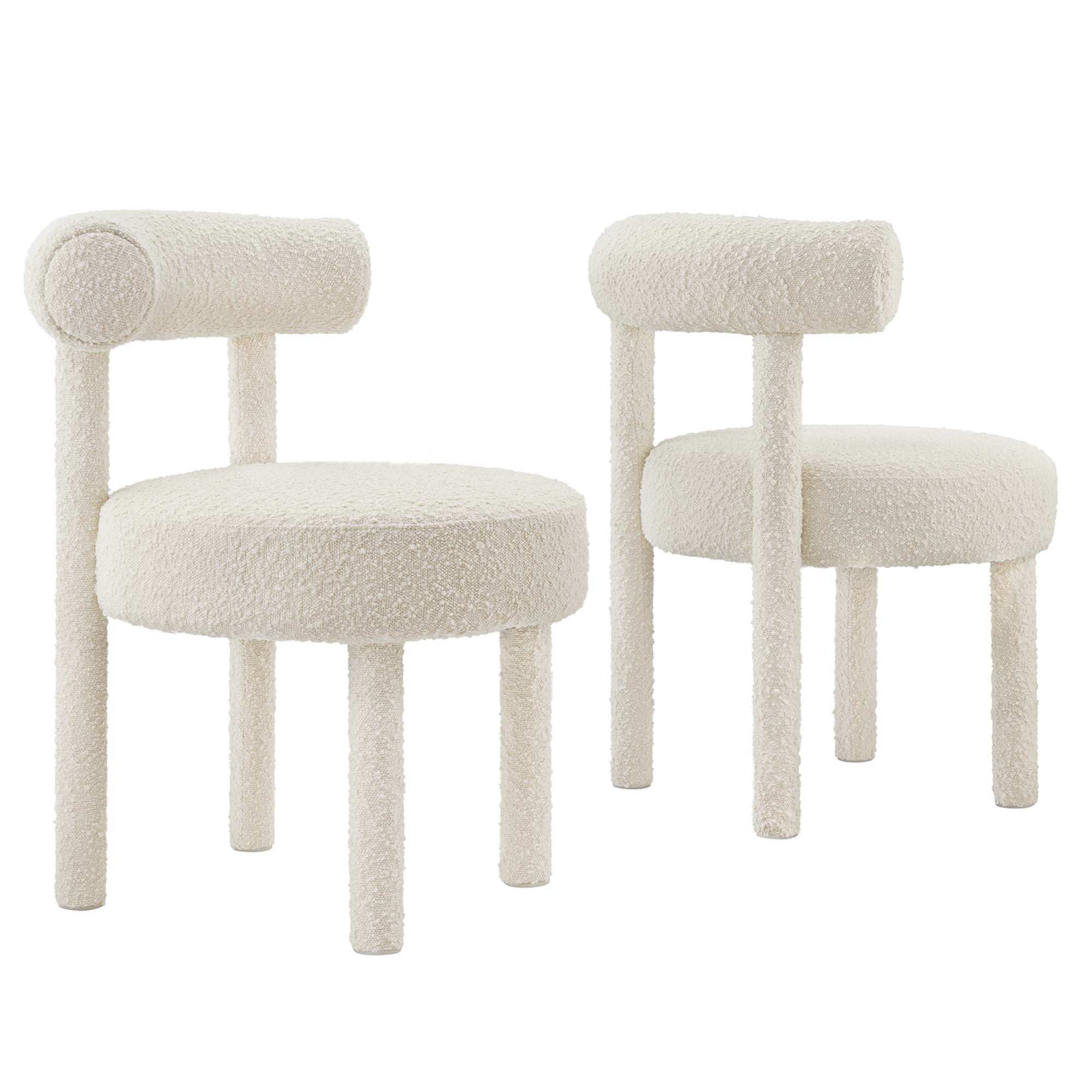 Toulouse Boucle Fabric Dining Chair Set of 2 by Modway - Best Buy Furniture