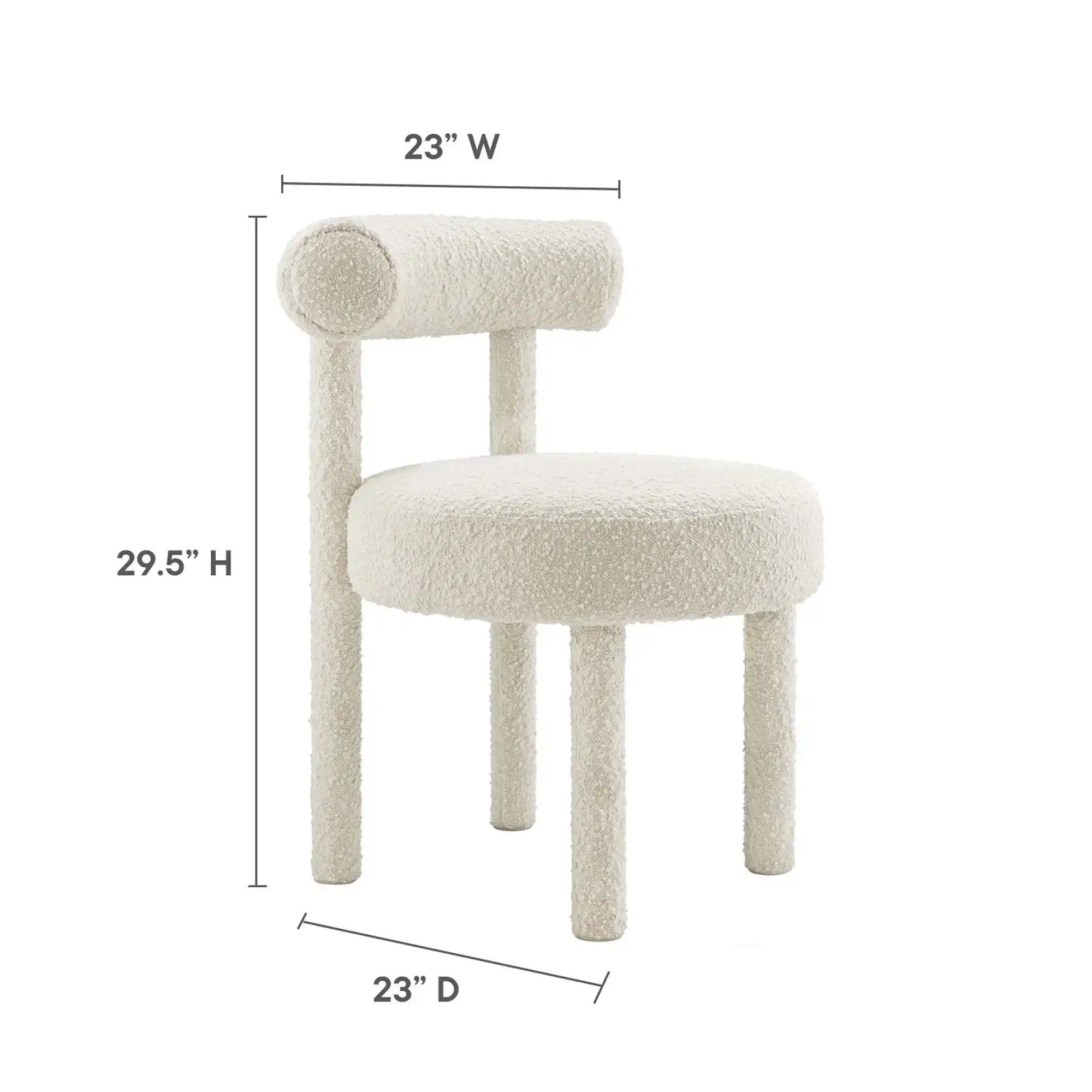 Toulouse Boucle Fabric Dining Chair Set of 2 by Modway - Best Buy Furniture