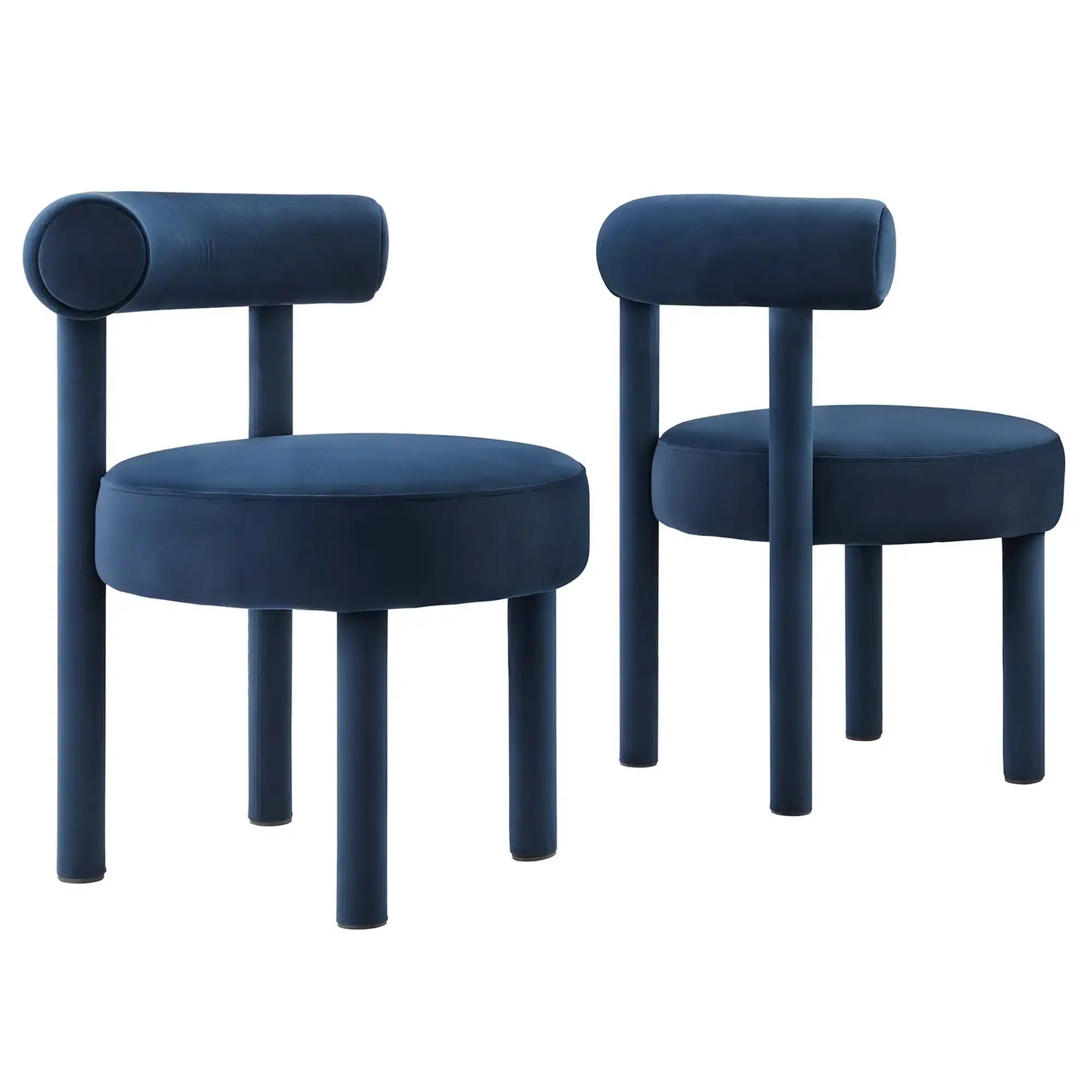Toulouse Performance Velvet Dining Chair Set of 2 by Modway - Best Buy Furniture