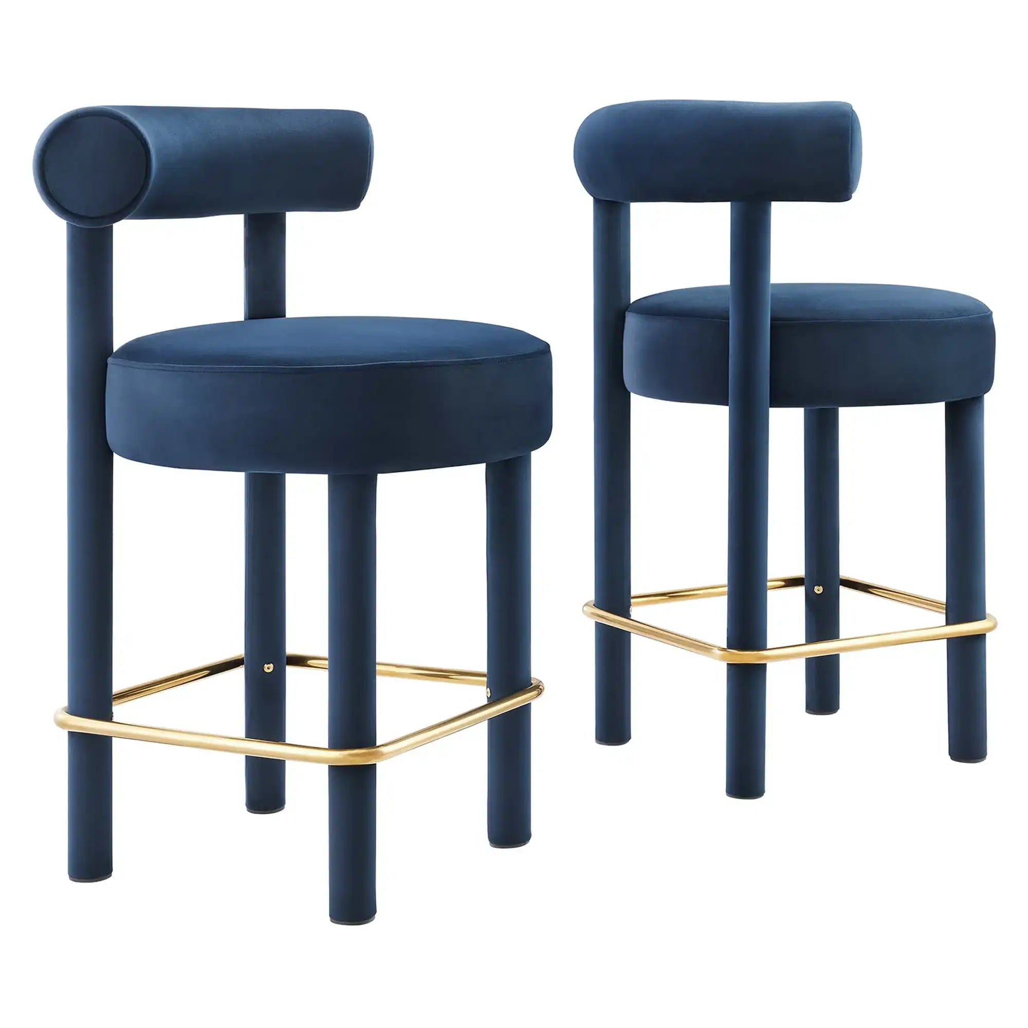 Toulouse Performance Velvet Counter Stool Set of 2 by Modway - Best Buy Furniture