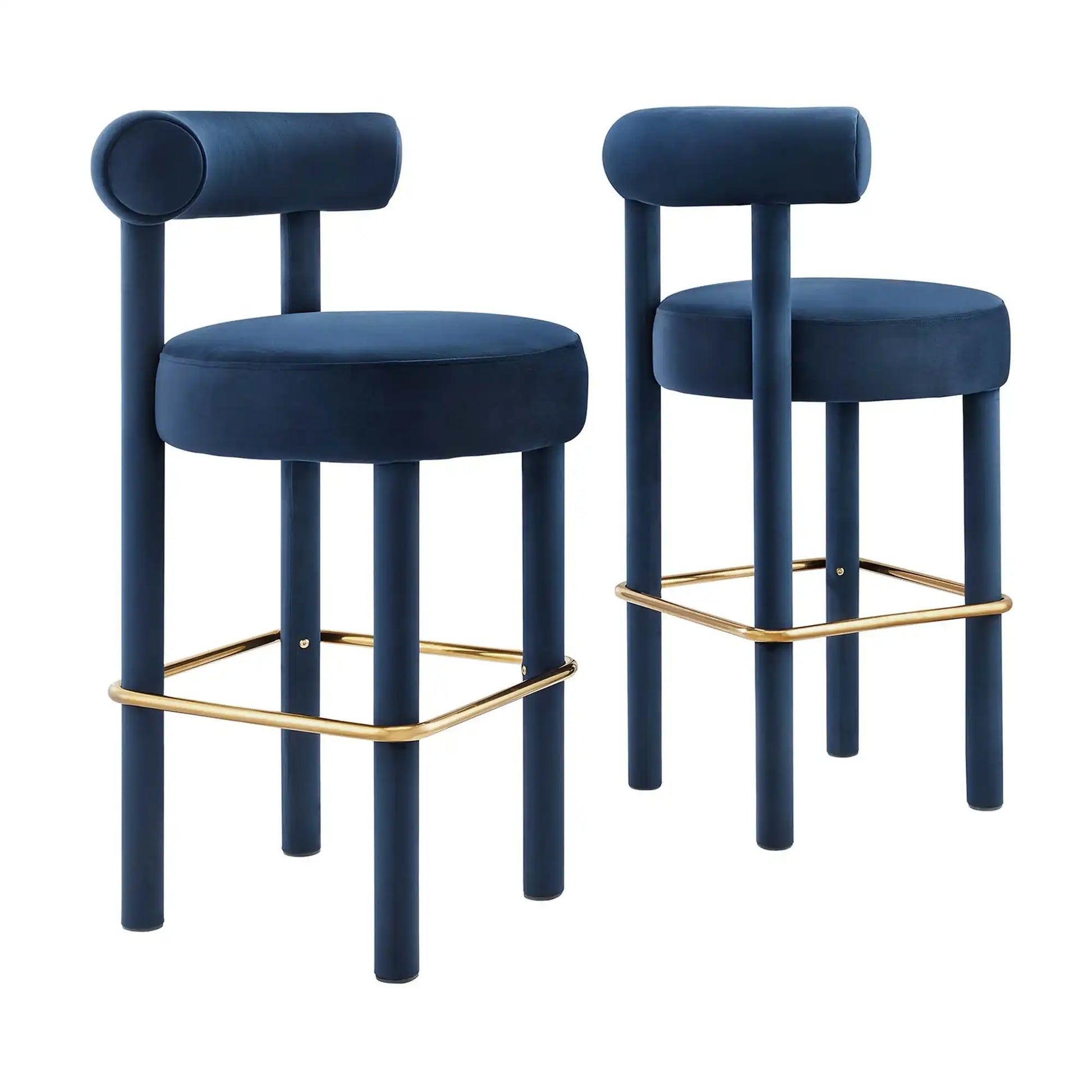 Toulouse Performance Velvet Bar Stool Set of 2 by Modway - Best Buy Furniture