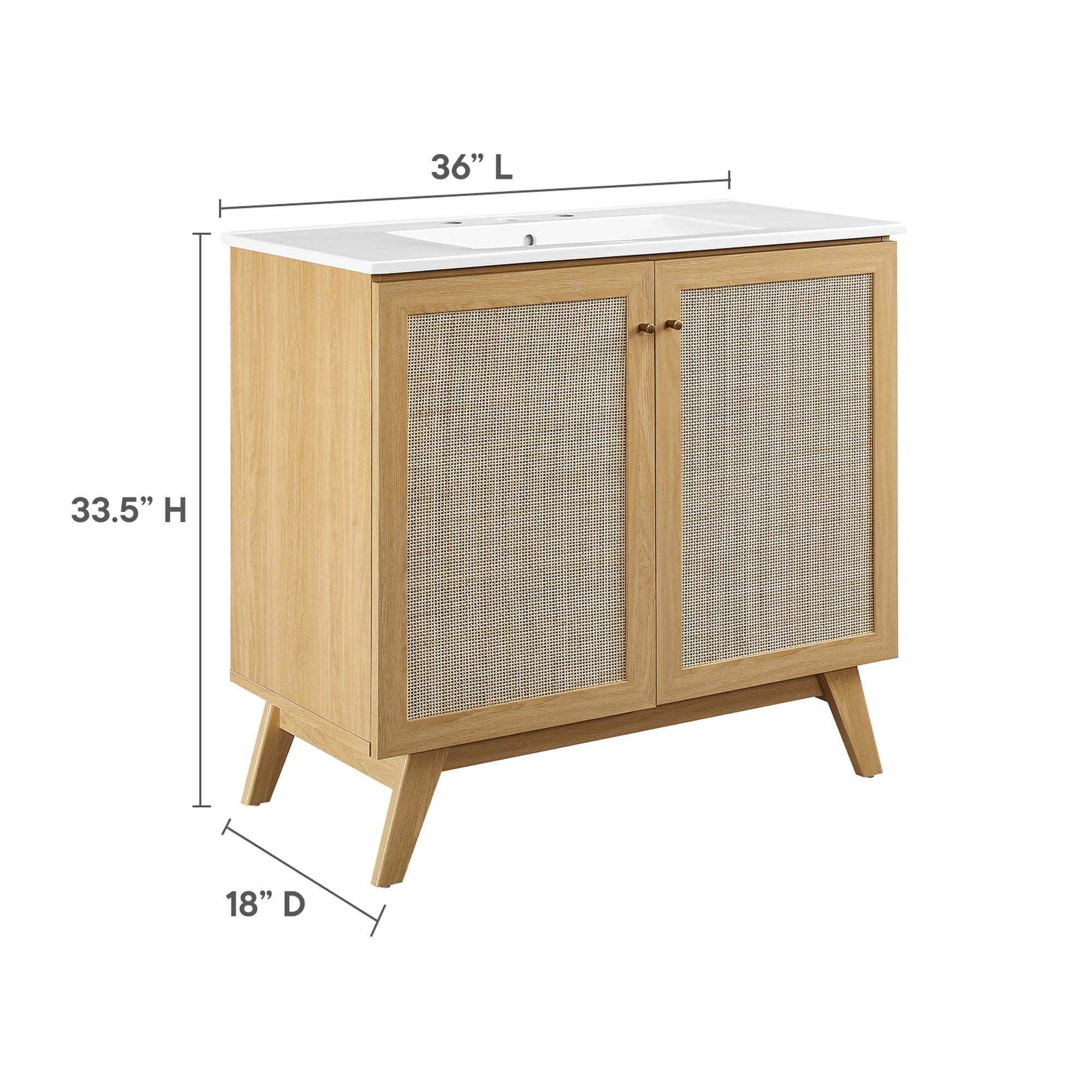 Soma 36" Bathroom Vanity by Modway - Best Buy Furniture