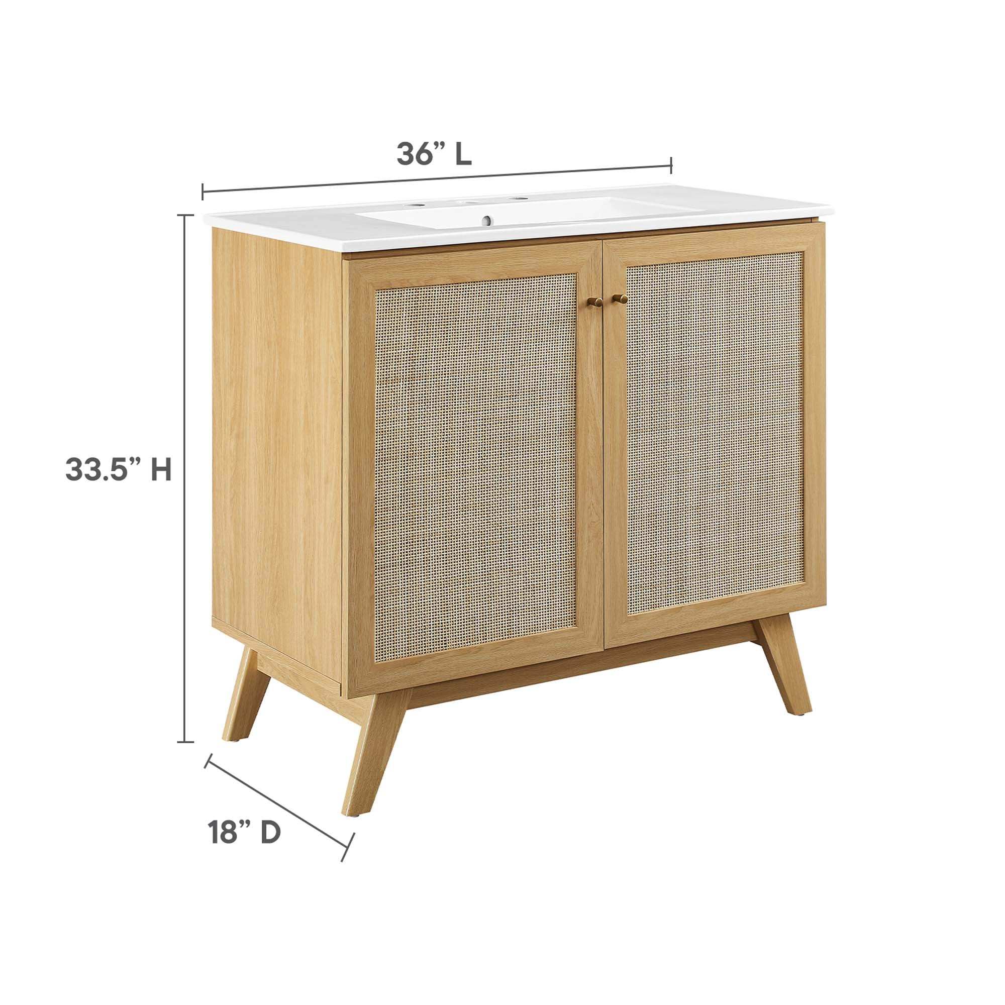 Soma 36" Bathroom Vanity by Modway - Best Buy Furniture