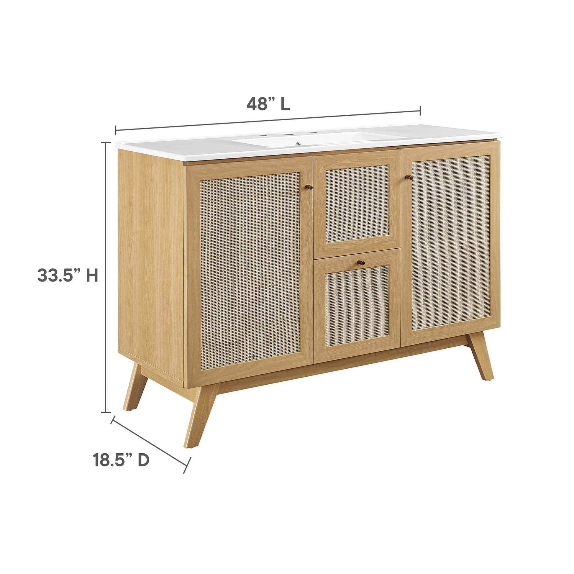 Soma 48" Single Sink Bathroom Vanity by Modway - Best Buy Furniture