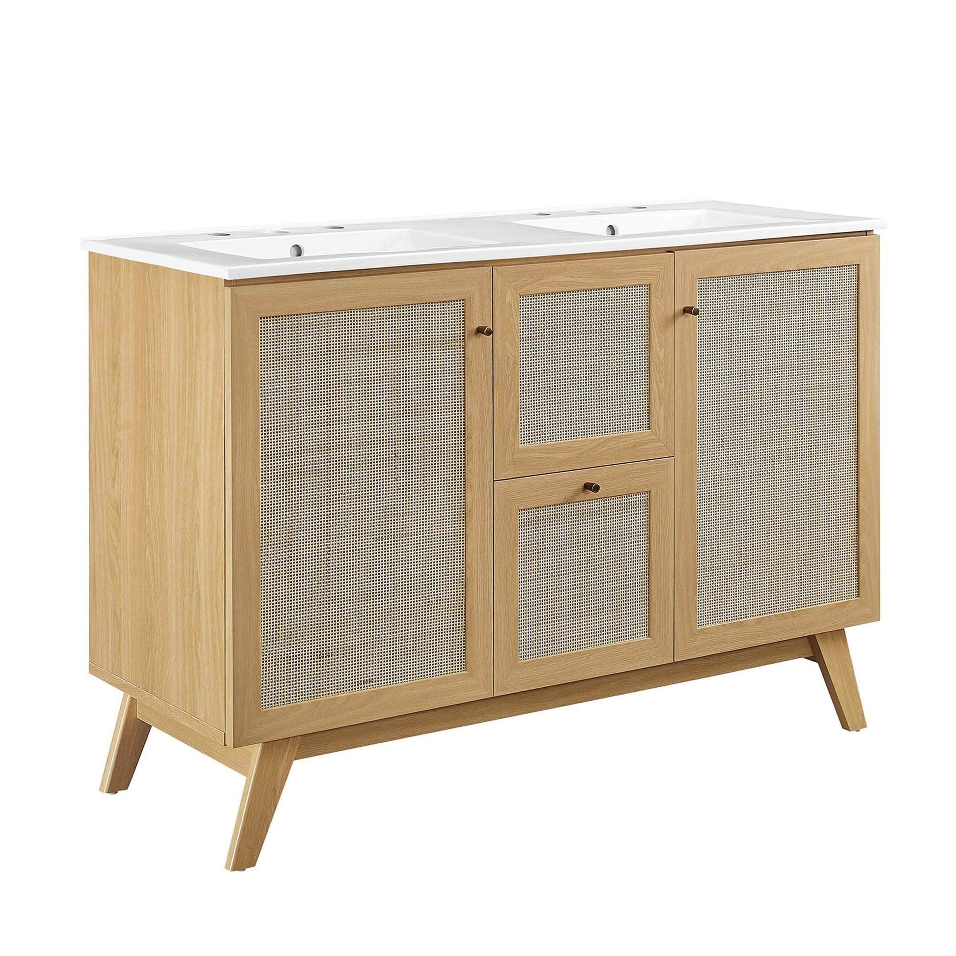 Soma 48" Double Sink Bathroom Vanity by Modway - Best Buy Furniture