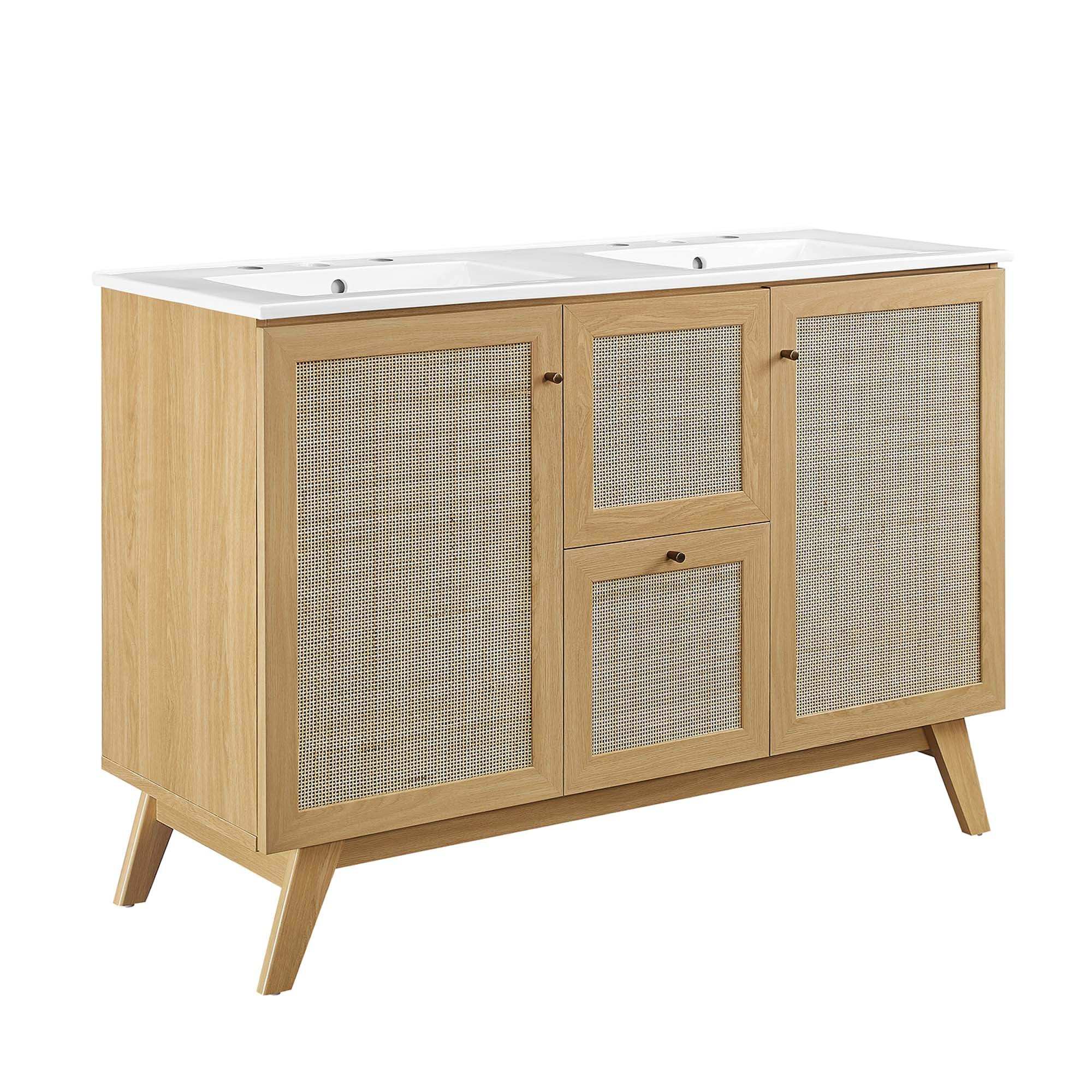 Soma 48" Double Sink Bathroom Vanity by Modway - Best Buy Furniture