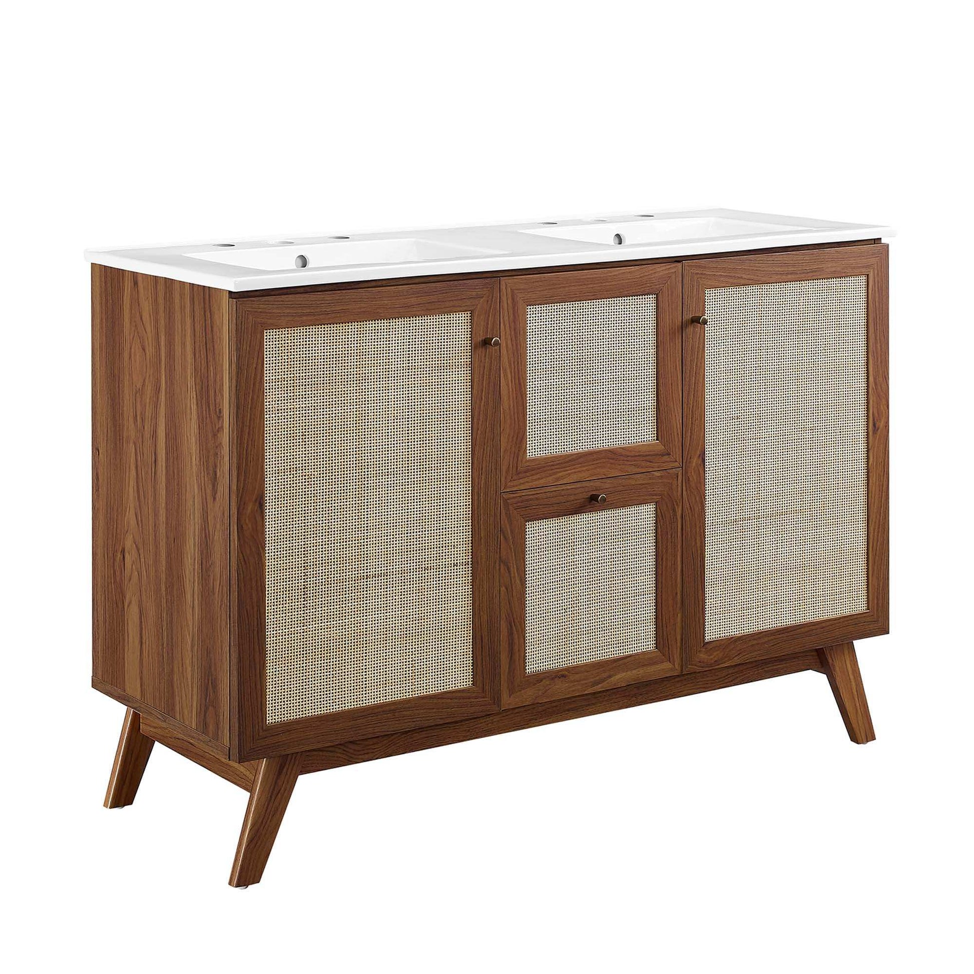 Soma 48" Double Sink Bathroom Vanity by Modway - Best Buy Furniture