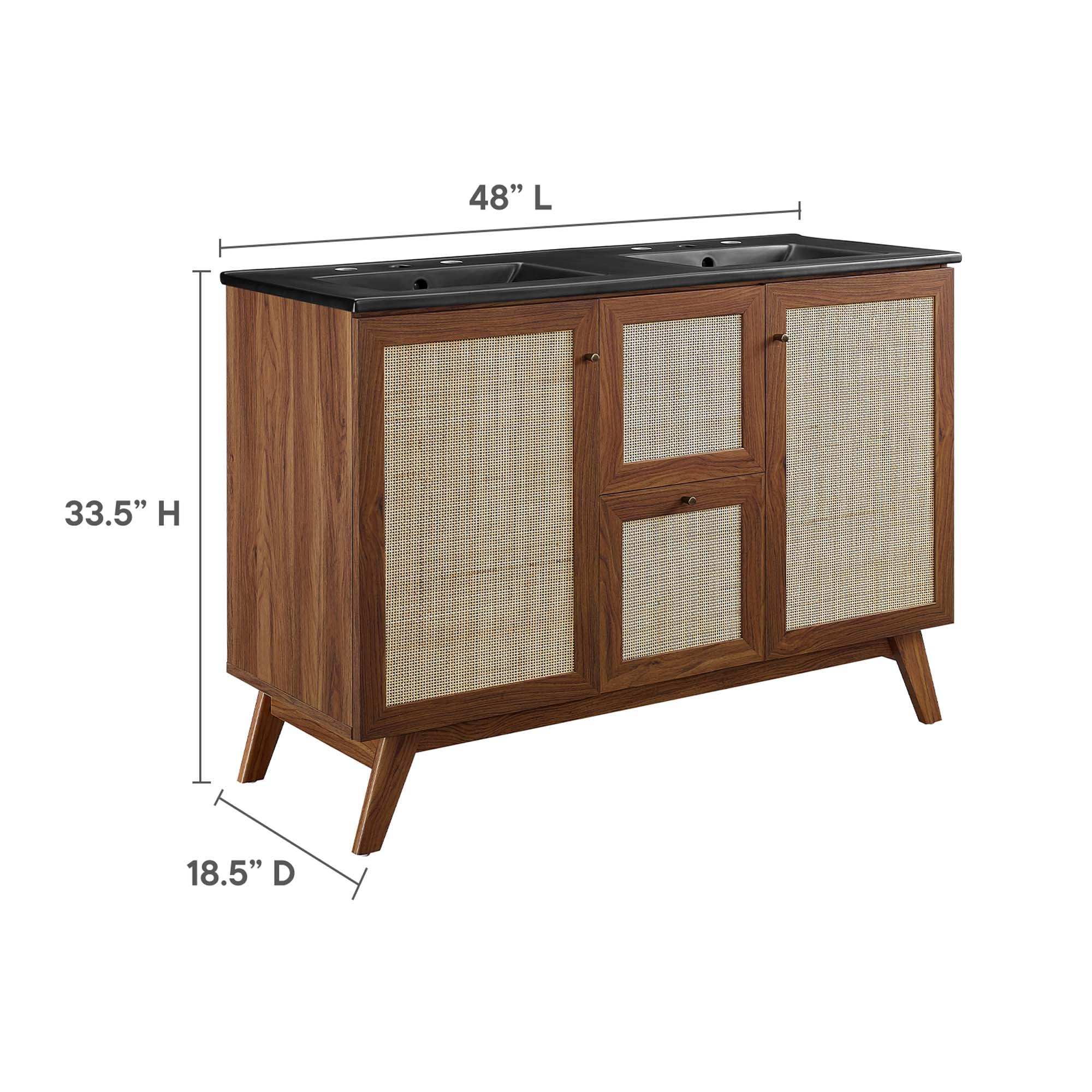 Soma 48" Double Sink Bathroom Vanity by Modway - Best Buy Furniture