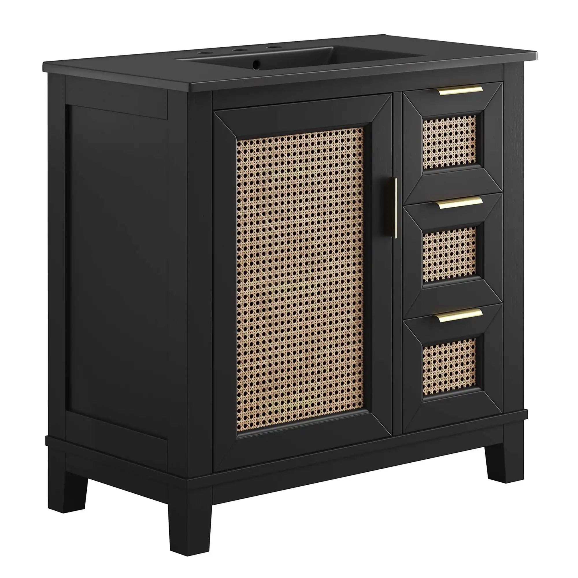 Dixie 36" Solid Wood Bathroom Vanity Cabinet by Modway - Best Buy Furniture