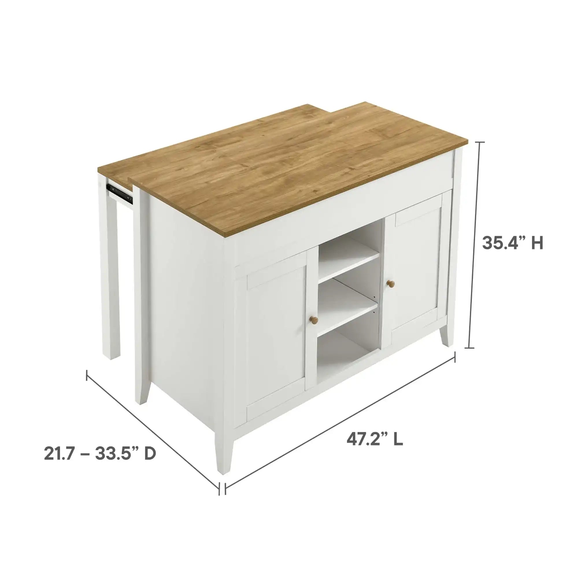 Garland Kitchen Island by Modway - Best Buy Furniture