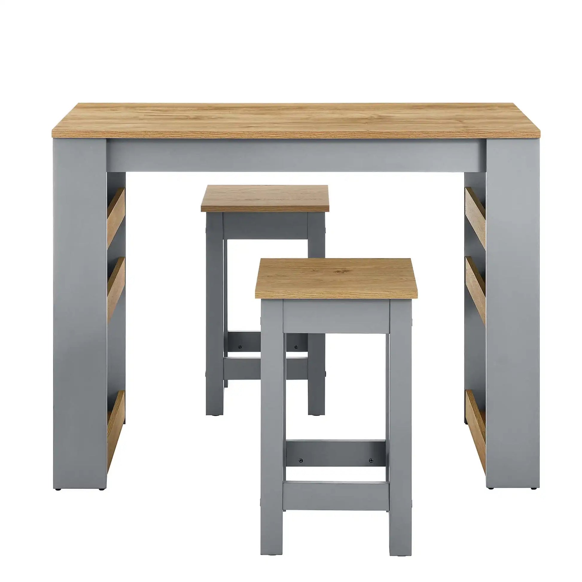 Galley 3-Piece Kitchen Island and Stool Set by Modway - Best Buy Furniture