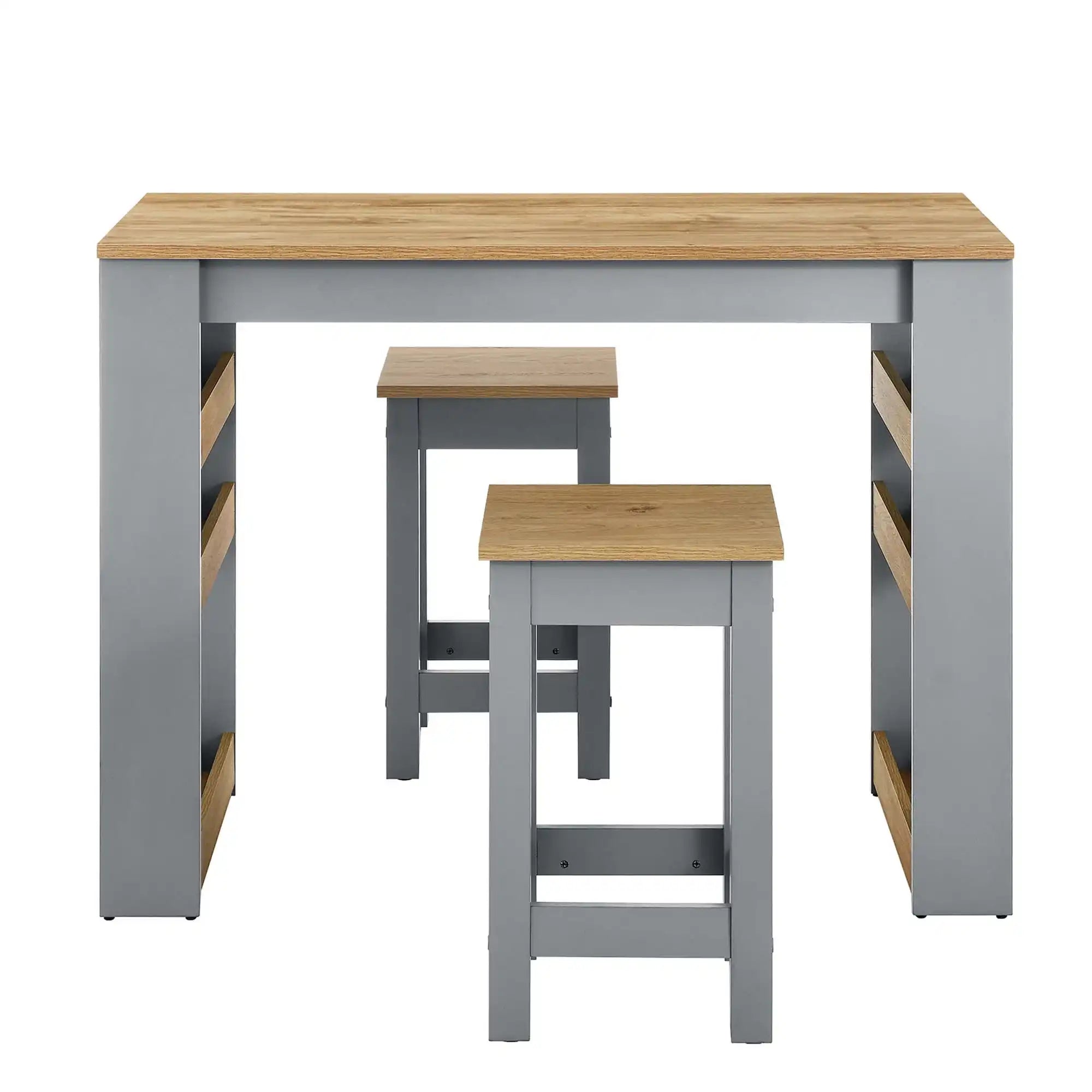 Galley 3-Piece Kitchen Island and Stool Set by Modway - Best Buy Furniture