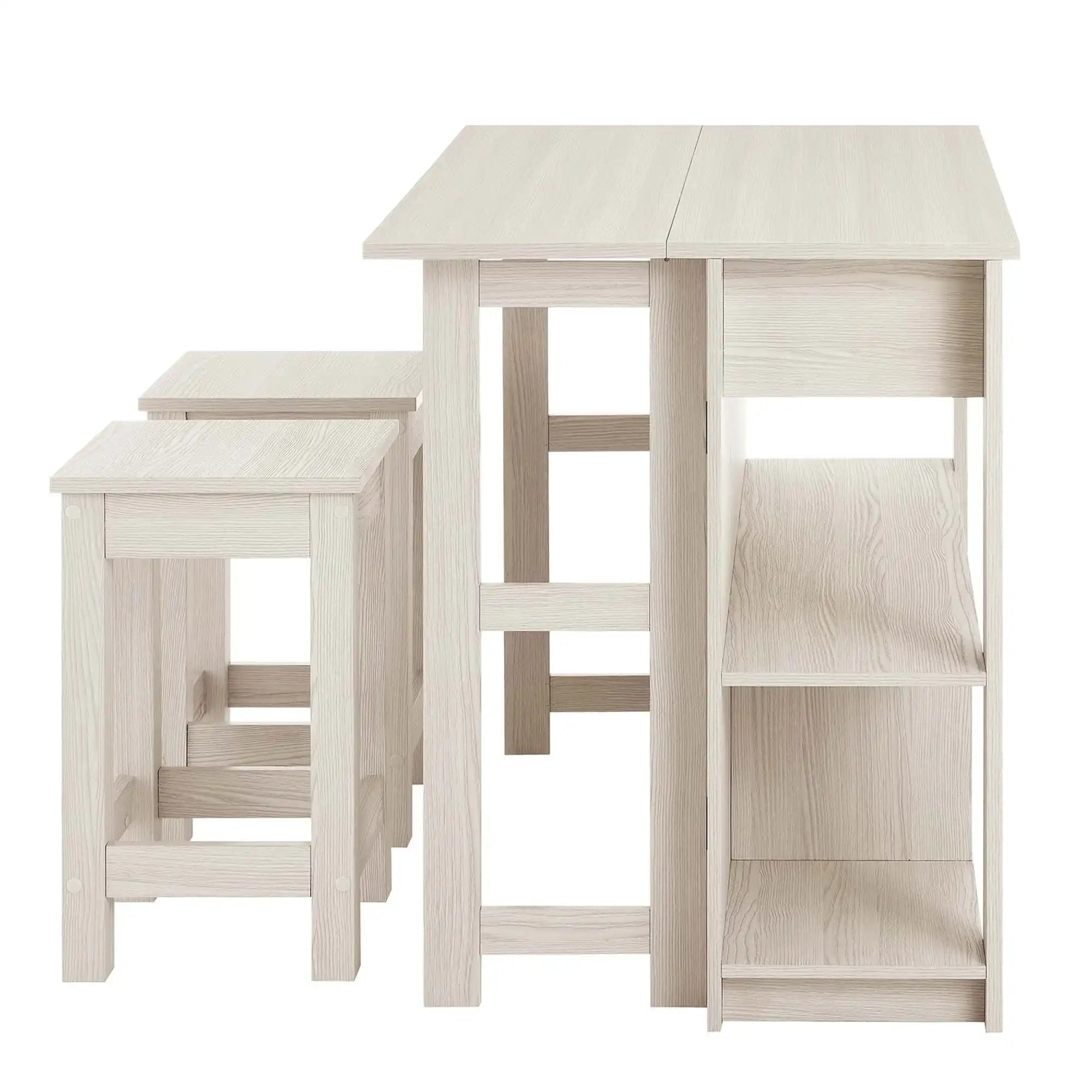 Meadowbrook 3-Piece Kitchen Island and Stool Set by Modway - Best Buy Furniture