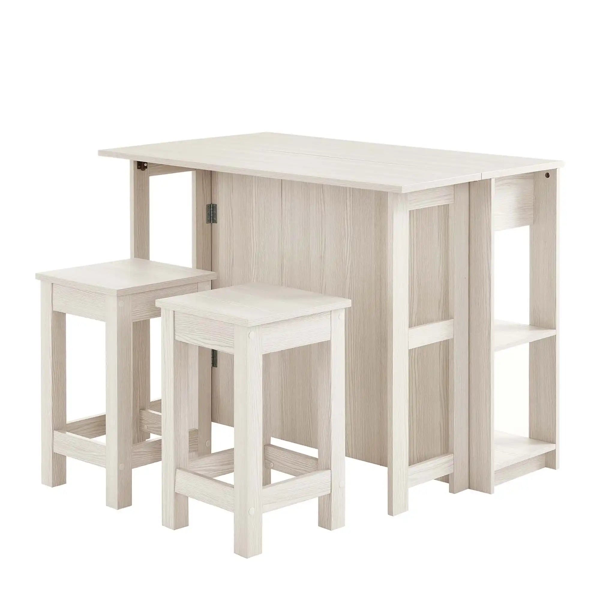 Meadowbrook 3-Piece Kitchen Island and Stool Set by Modway - Best Buy Furniture