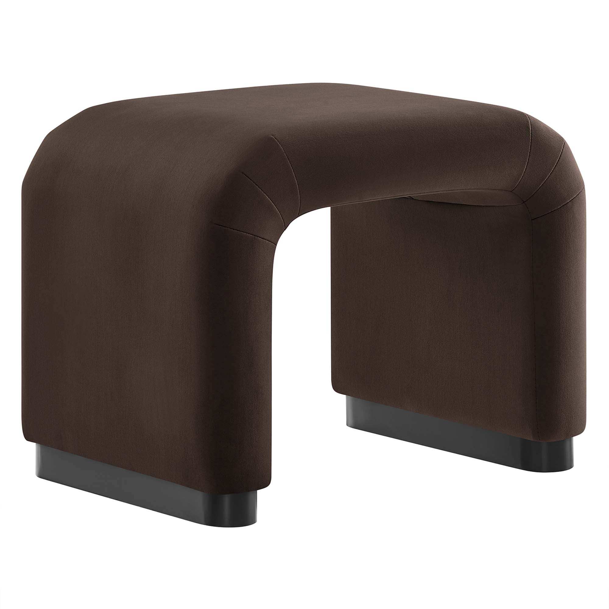 Koda Performance Velvet Waterfall Stool by Modway - Best Buy Furniture