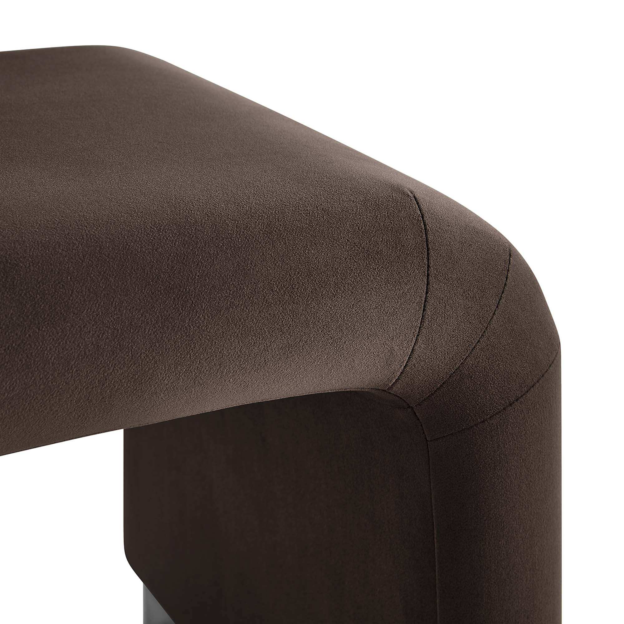Koda Performance Velvet Waterfall Stool by Modway - Best Buy Furniture