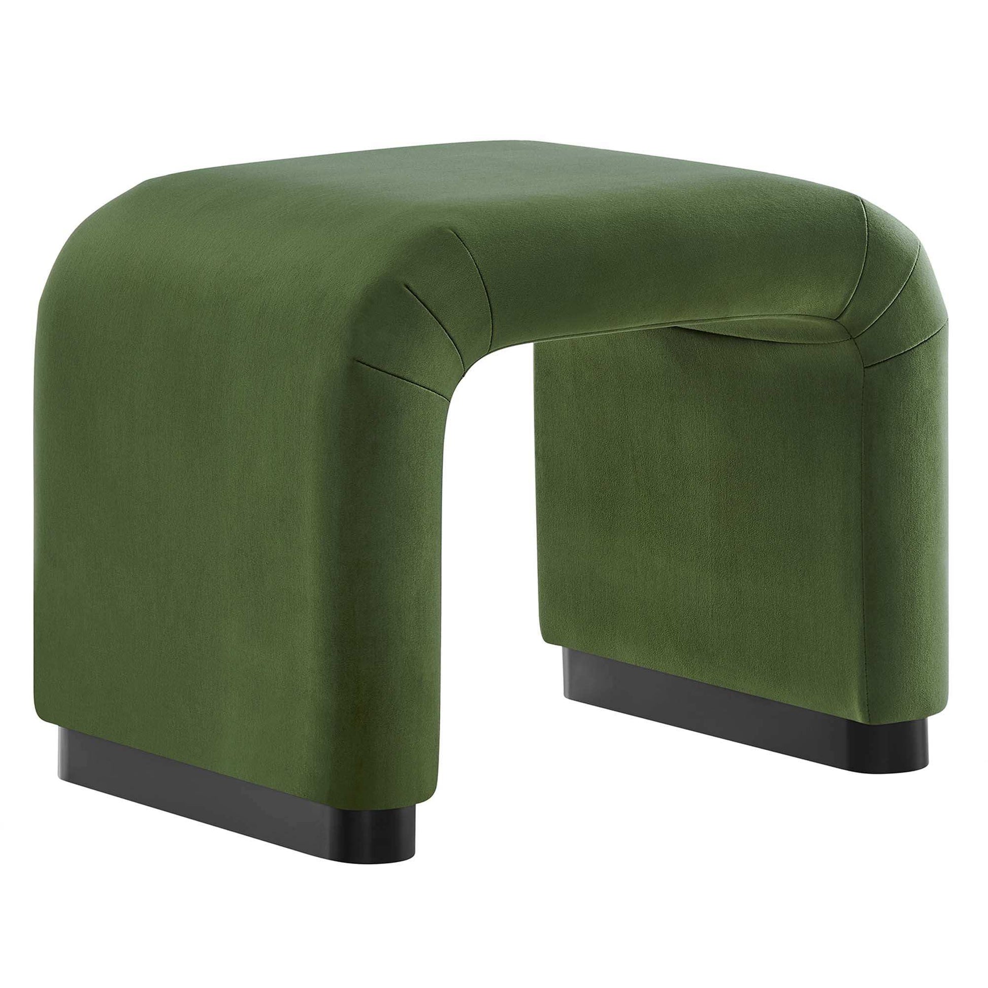 Koda Performance Velvet Waterfall Stool by Modway - Best Buy Furniture