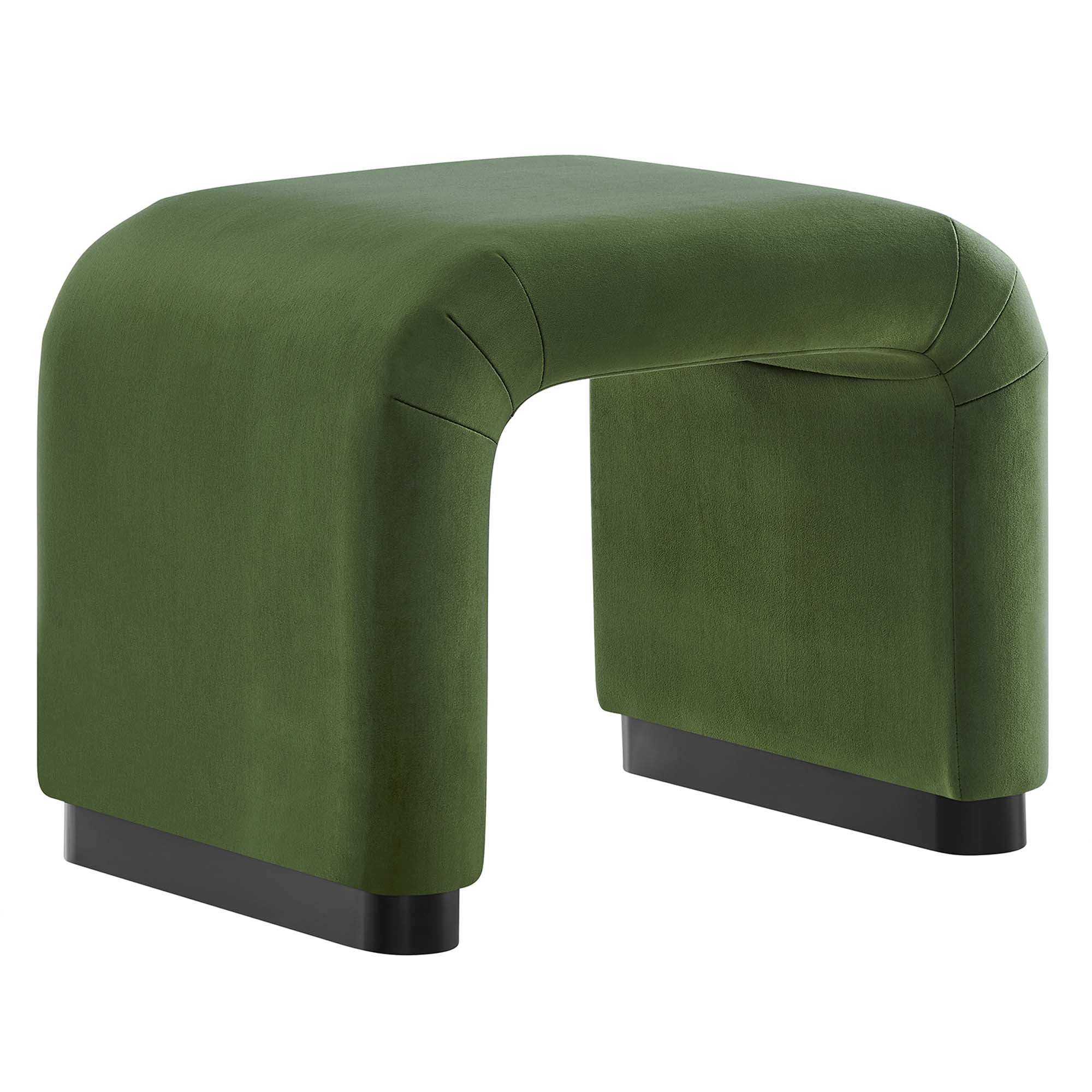 Koda Performance Velvet Waterfall Stool by Modway - Best Buy Furniture