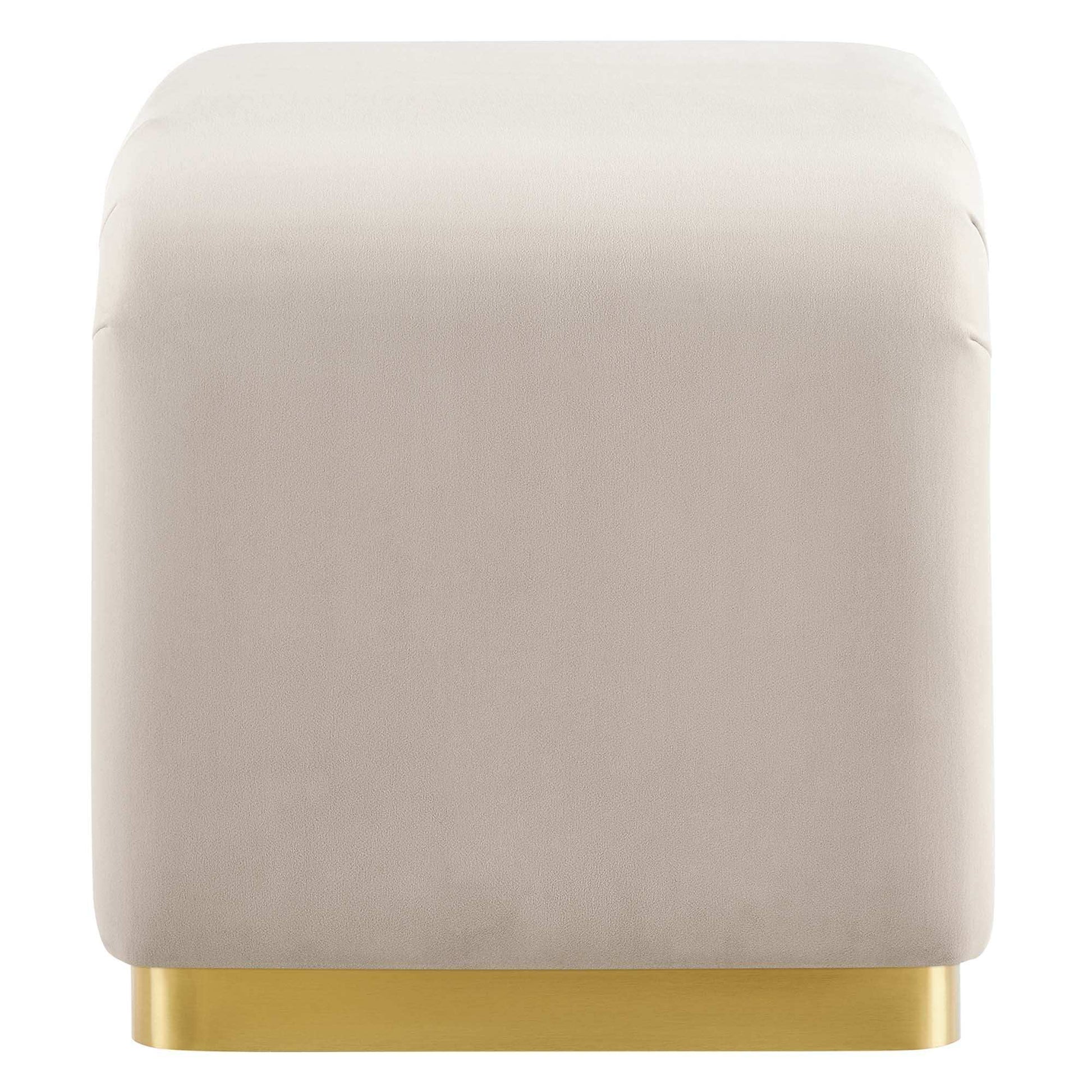 Koda Performance Velvet Waterfall Stool by Modway - Best Buy Furniture