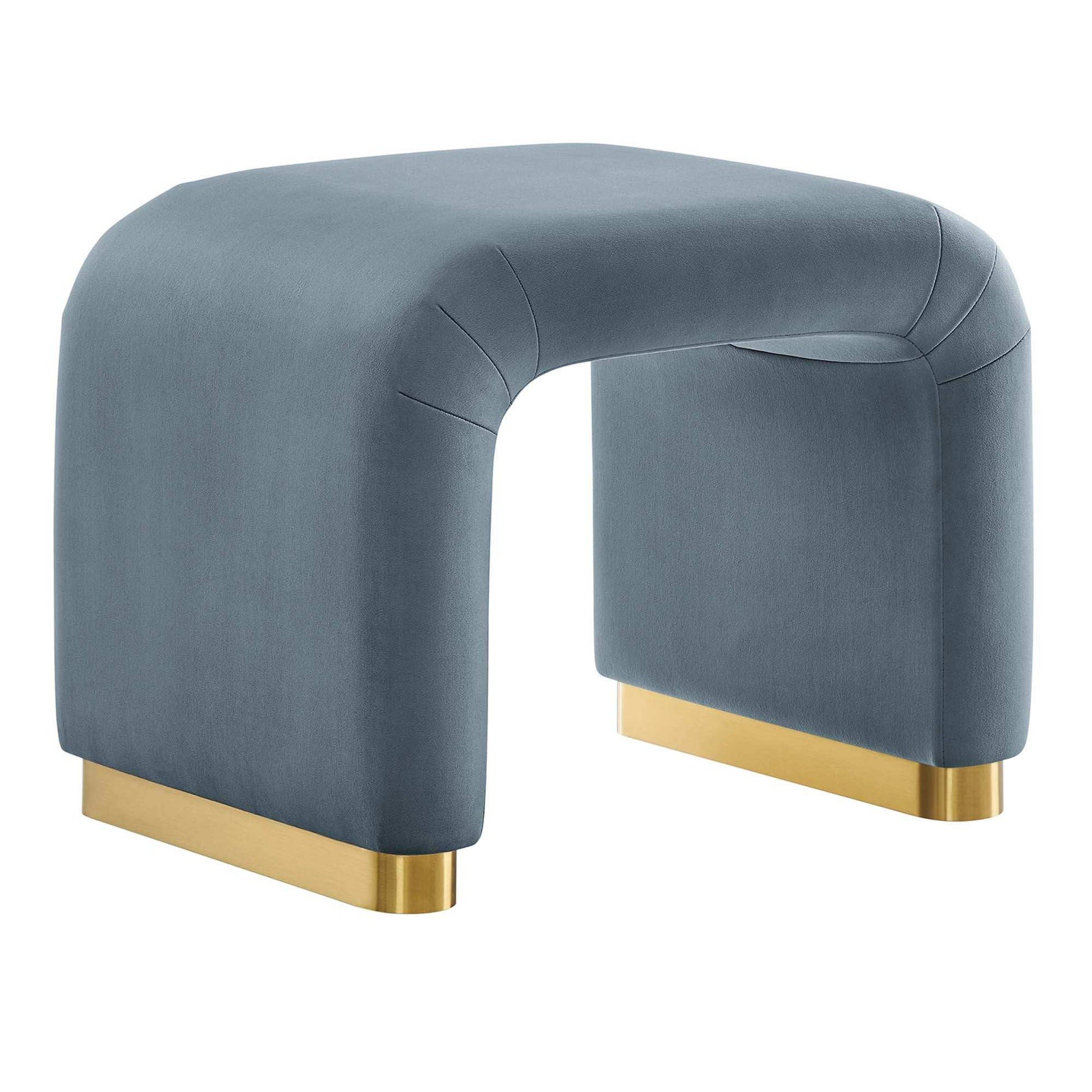 Koda Performance Velvet Waterfall Stool by Modway - Best Buy Furniture