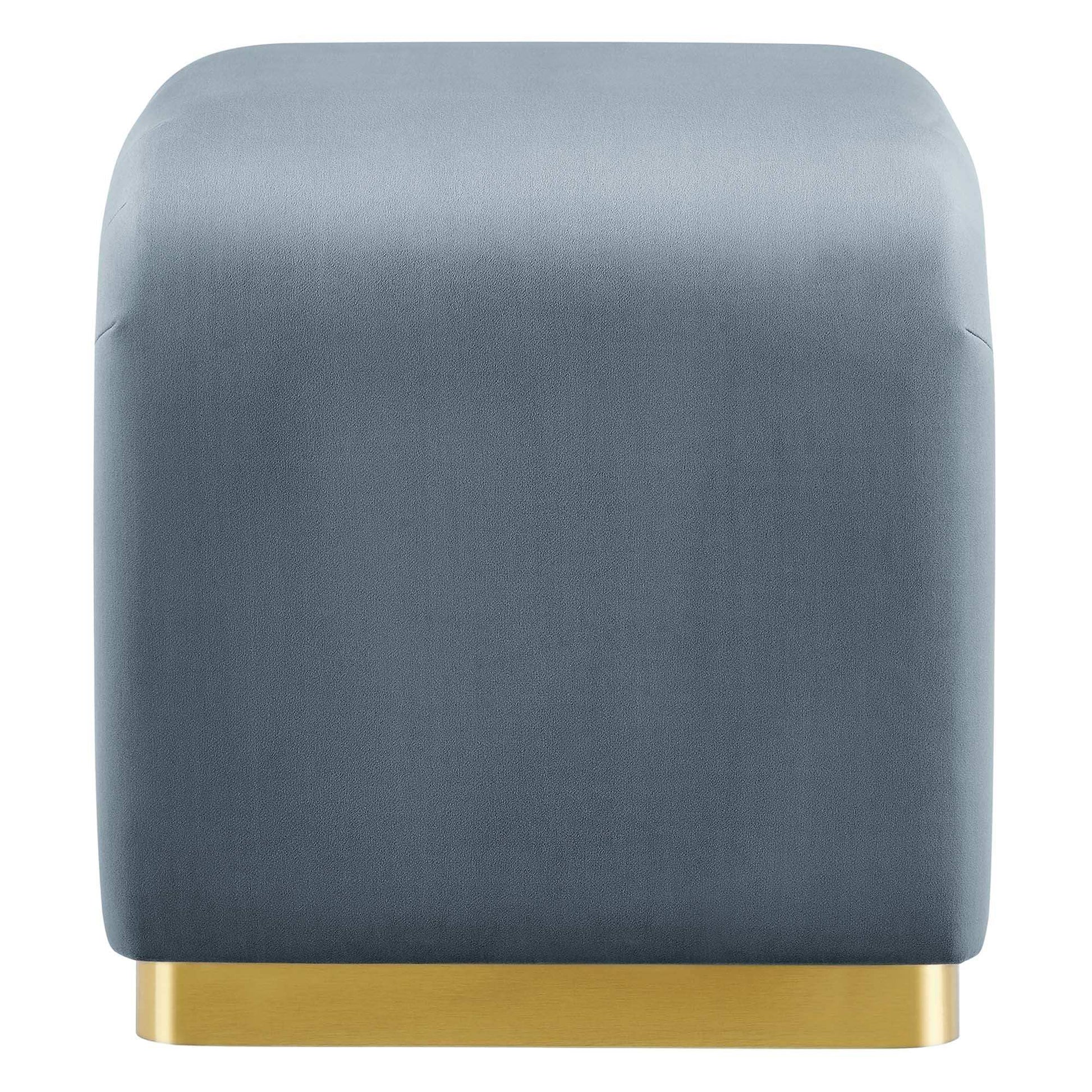 Koda Performance Velvet Waterfall Stool by Modway - Best Buy Furniture