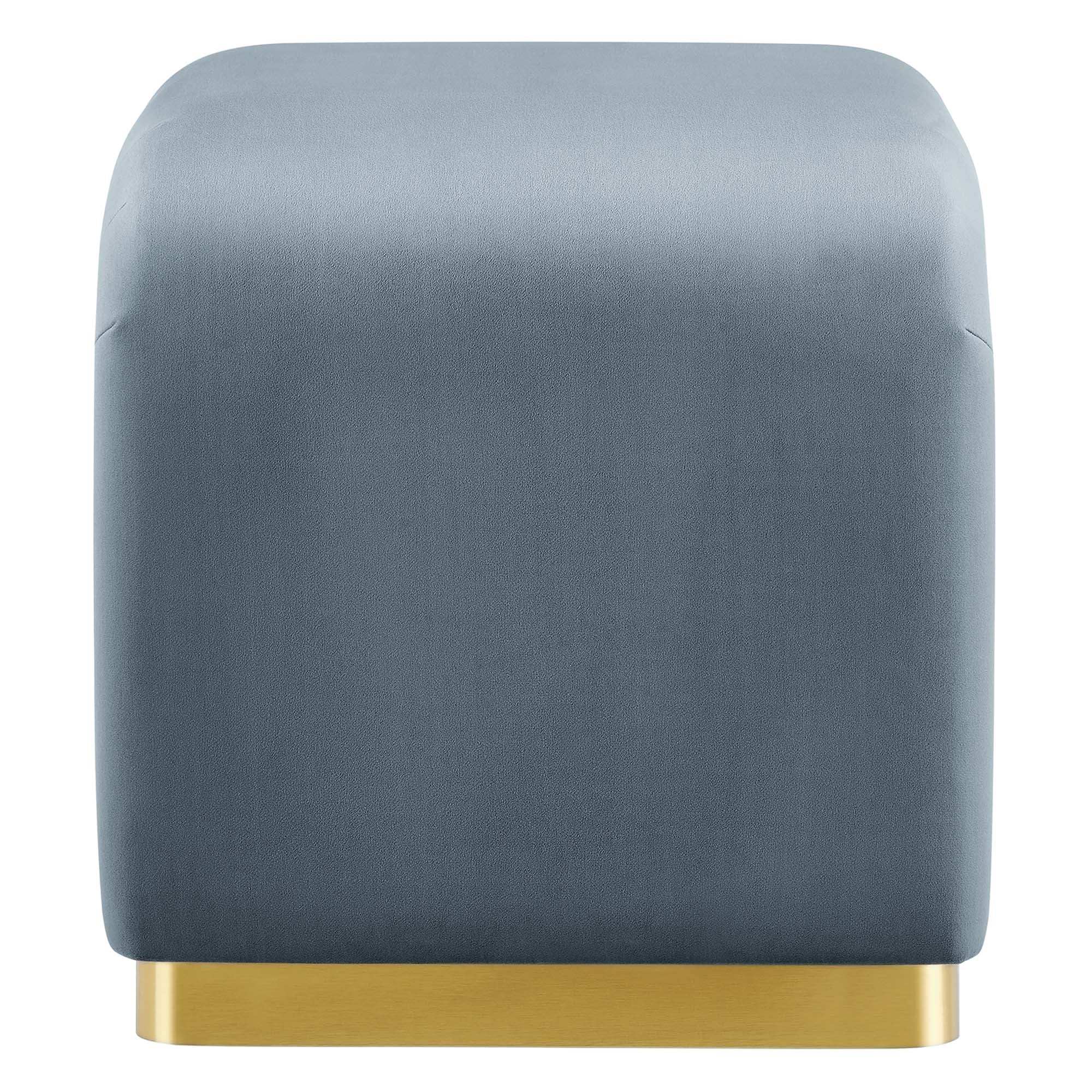 Koda Performance Velvet Waterfall Stool by Modway - Best Buy Furniture
